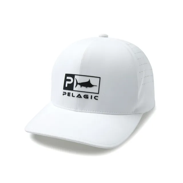 Pelagic Flexfit Delta Icon cappello uomo S/M bianco