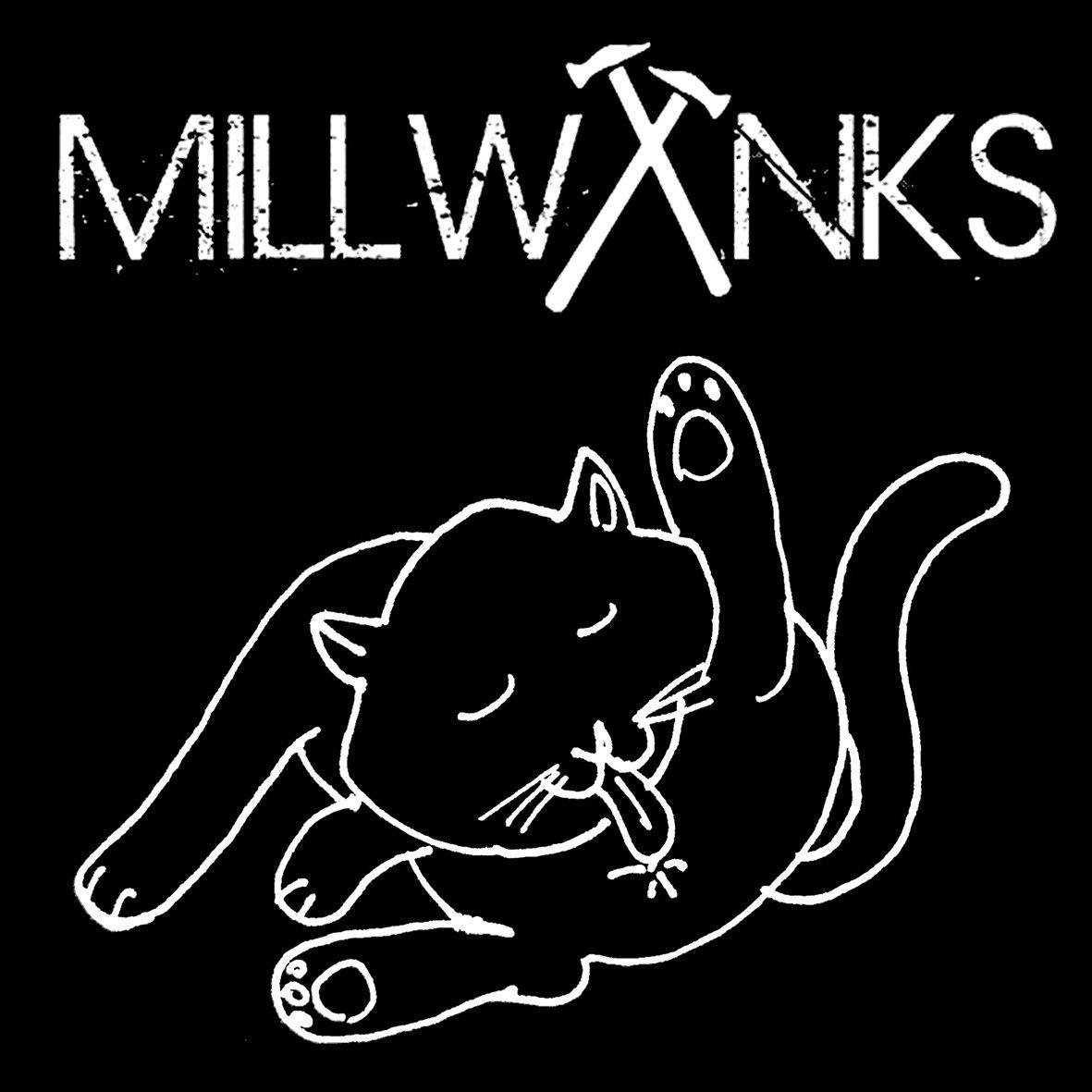 Millwanks Cat Ass maglietta cotone organico