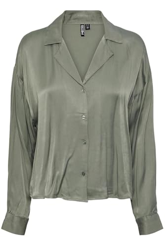 Pieces Pcsmilli camicia donna M Eggnog oversize