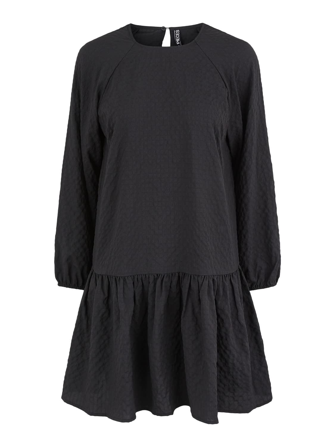 Pieces vestito donna maniche lunghe taglia L nero
