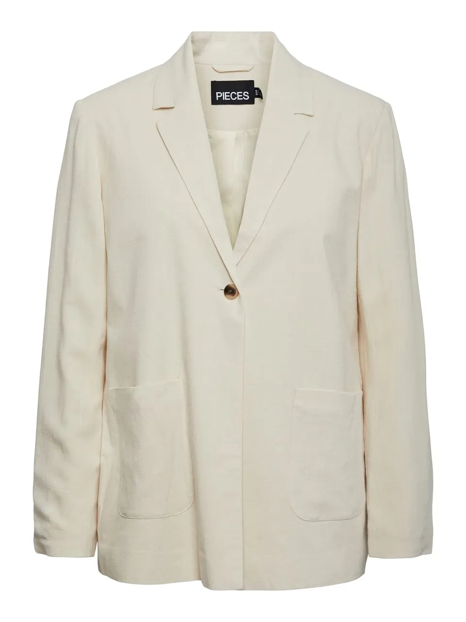 Pieces Pcvinsty Linen blazer donna XL betulla lino
