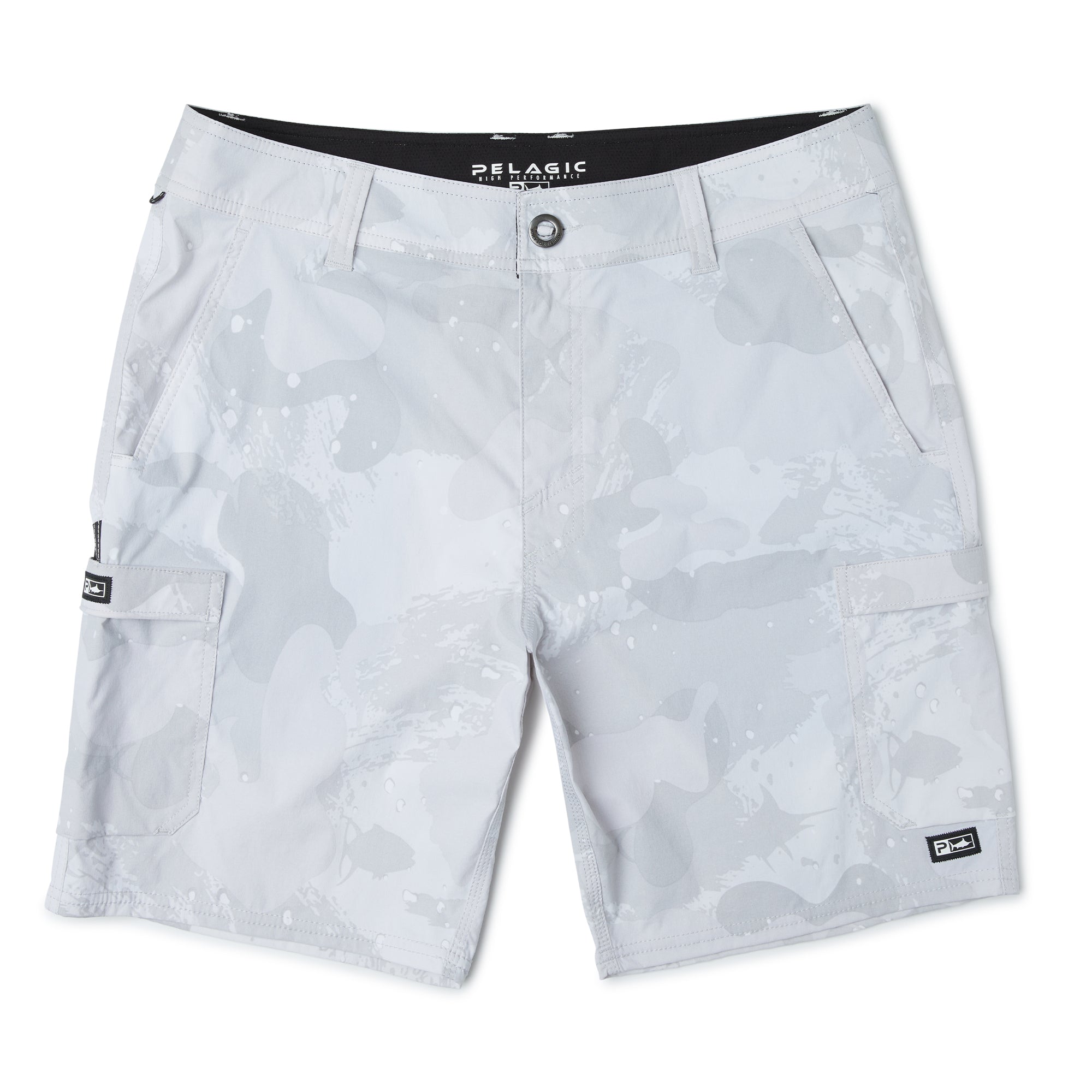 Pelagic Madeira Cargo pantaloncini mimetico grigio stretch
