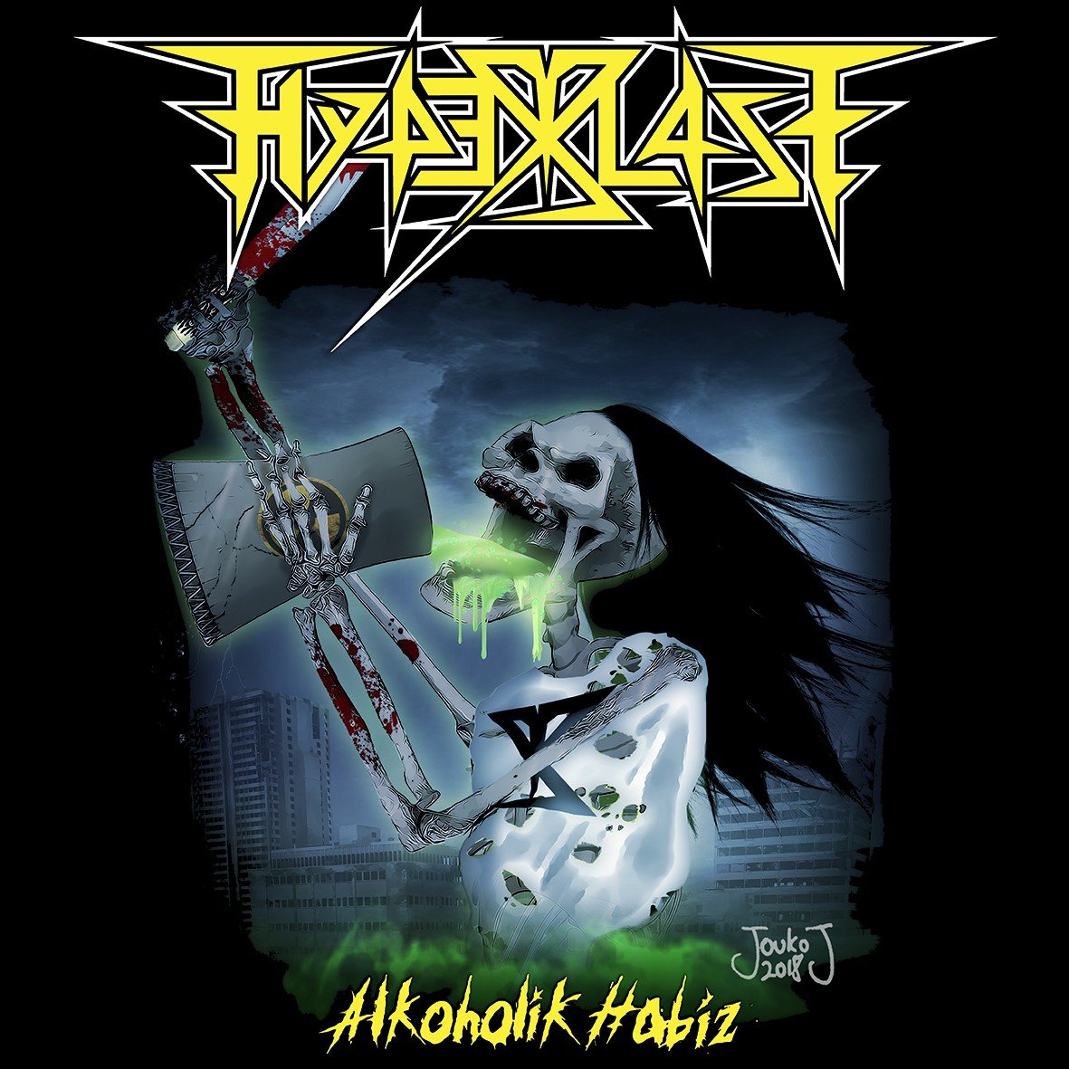 Hyperblast Alcoholik Habiz t-shirt cotone organico