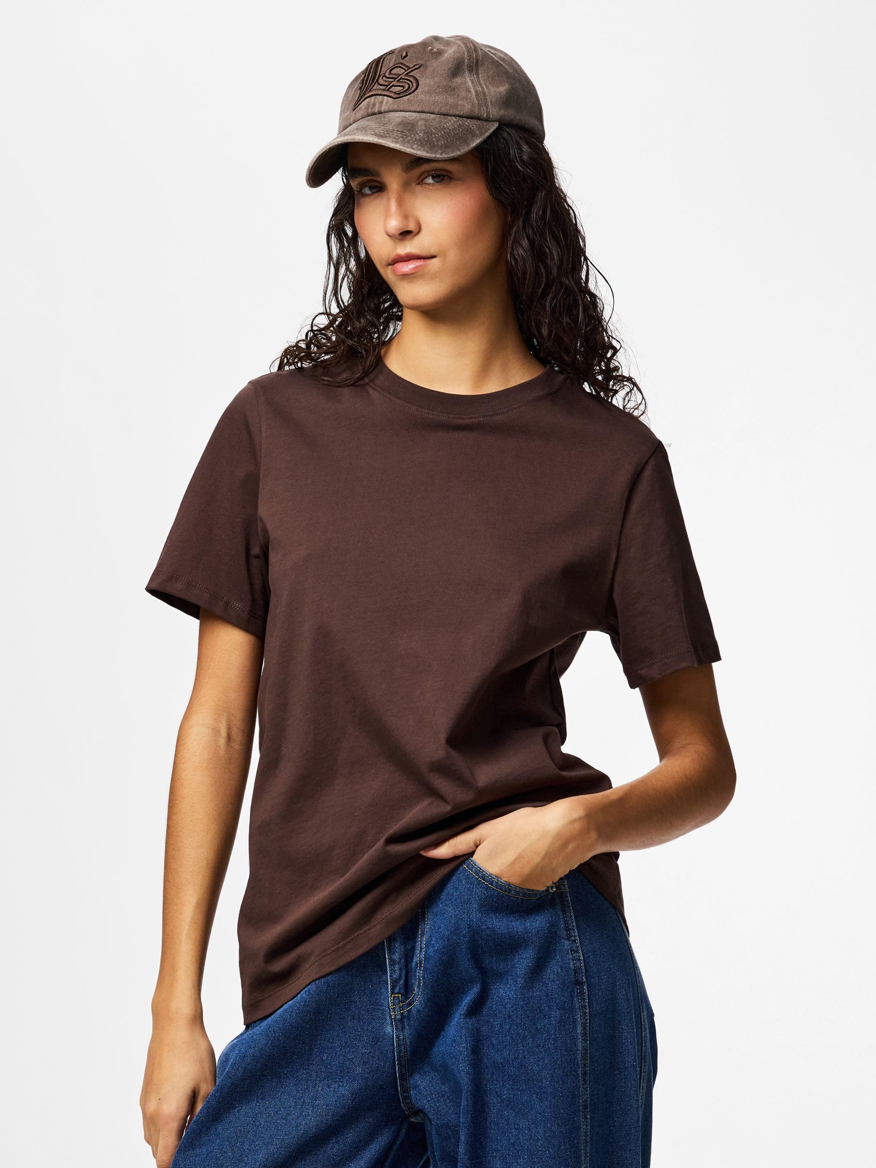 PIECES PCRIA t-shirt donna tinta unita