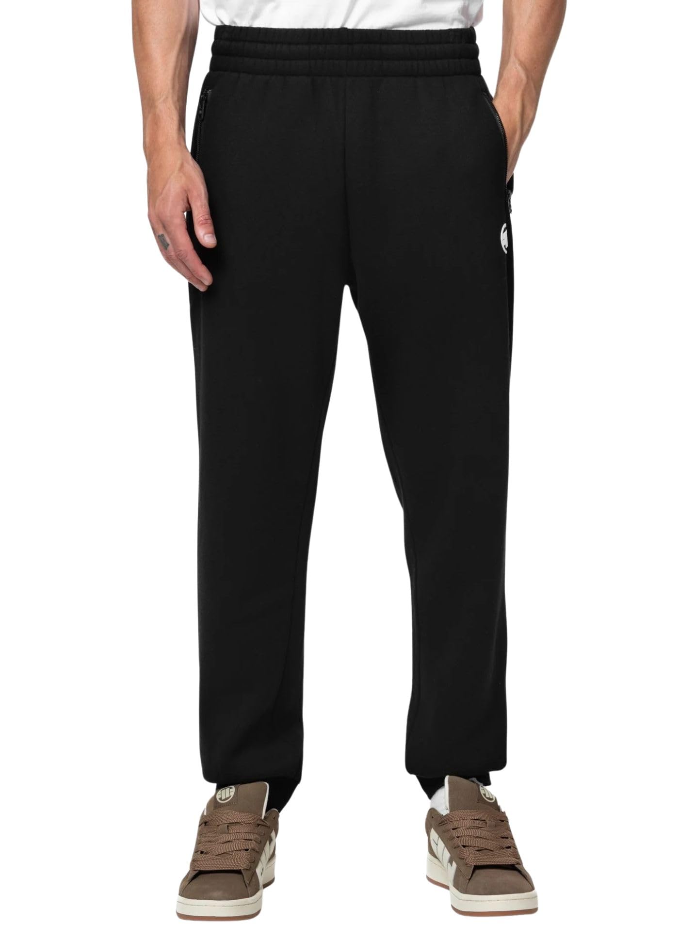 Pitbull Hatton pantaloni tuta uomo regular fit con zip