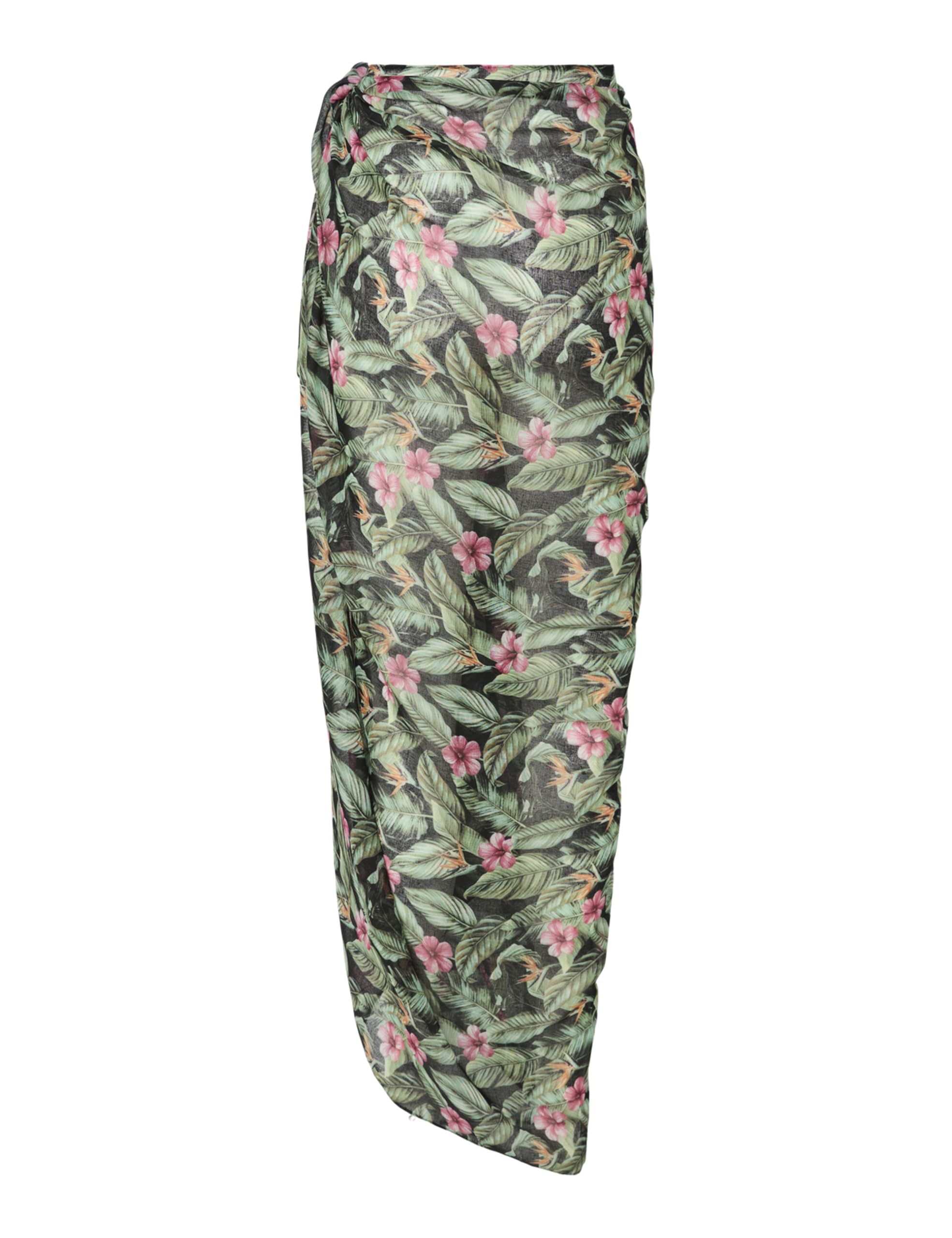 Pieces Pcbaninna 5 in 1 pareo donna nero taglia unica