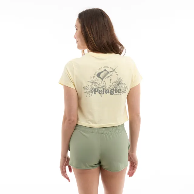 Pelagic Tropic Sea Ws t-shirt donna cotone giallo chiaro