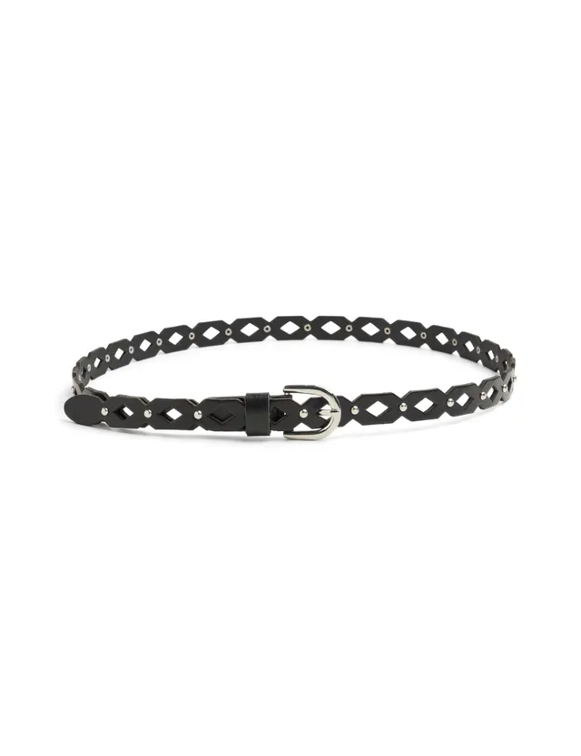Pieces Pcnyas Leather Stud cintura donna 95 cm pelle