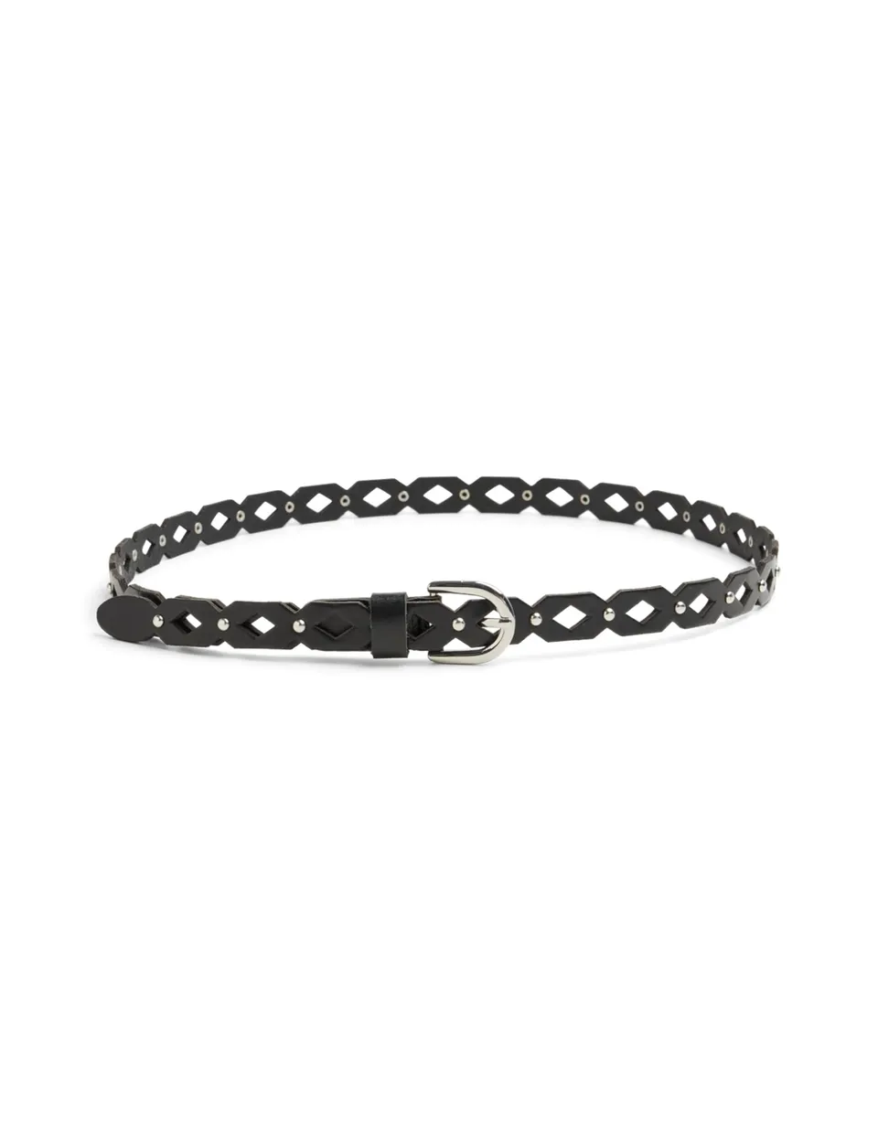 Pieces Pcnyas Leather Stud cintura donna 95 cm pelle
