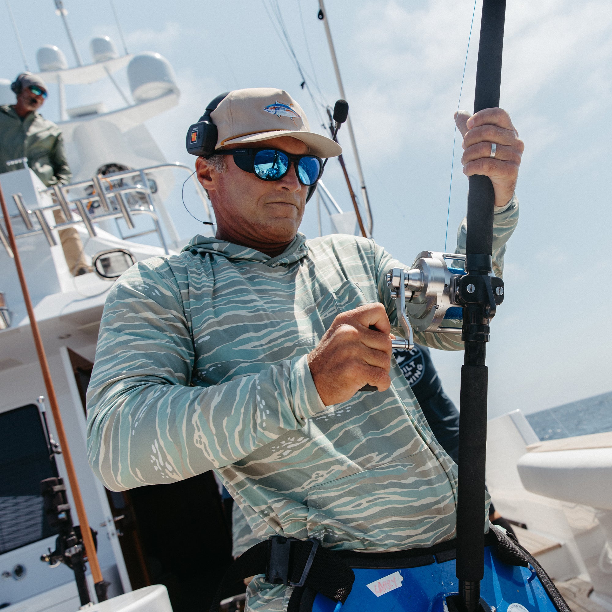 PELAGIC Freespool maglia uomo verde manica lunga