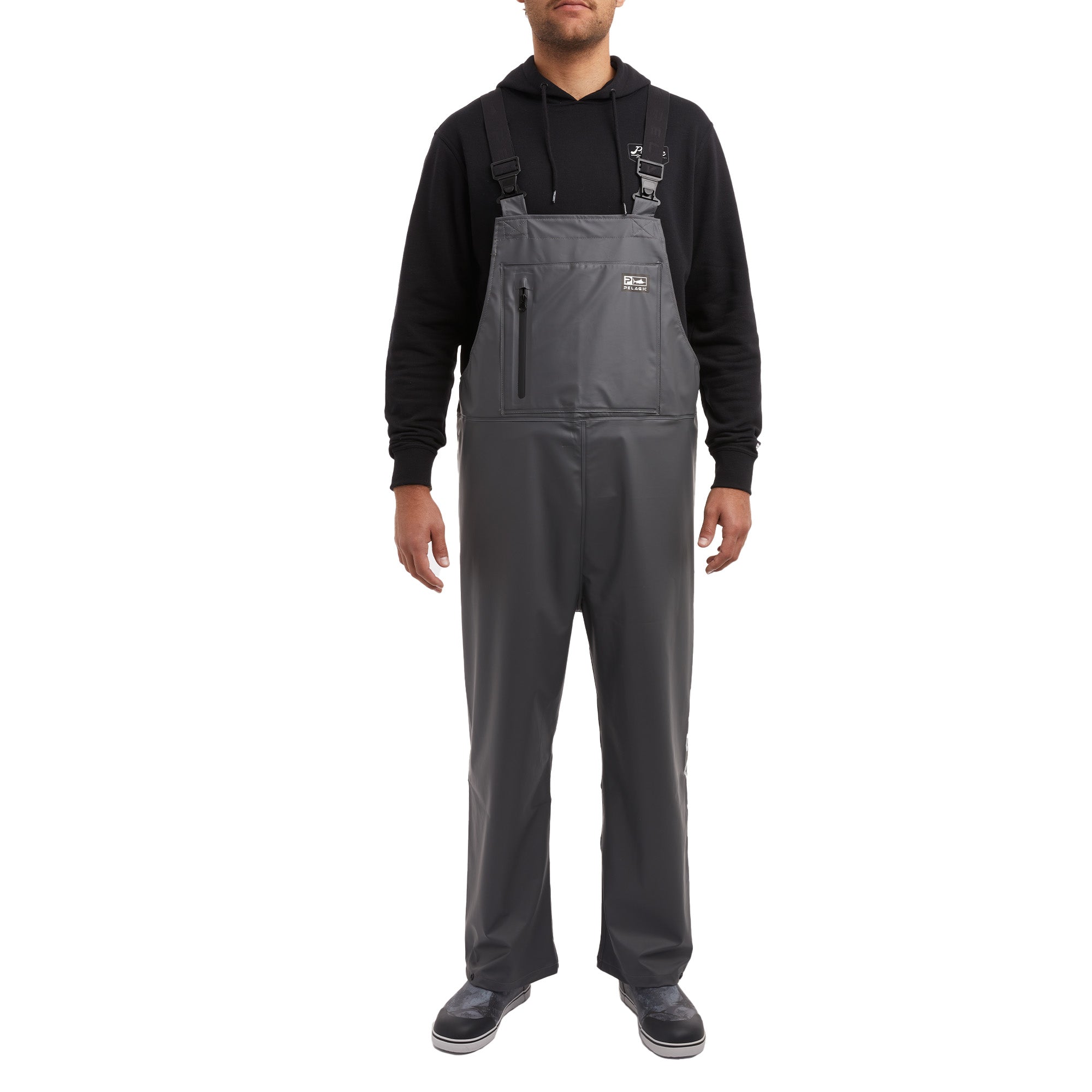 Pelagic Chubasco Bib salopette pesca Graphite impermeabile