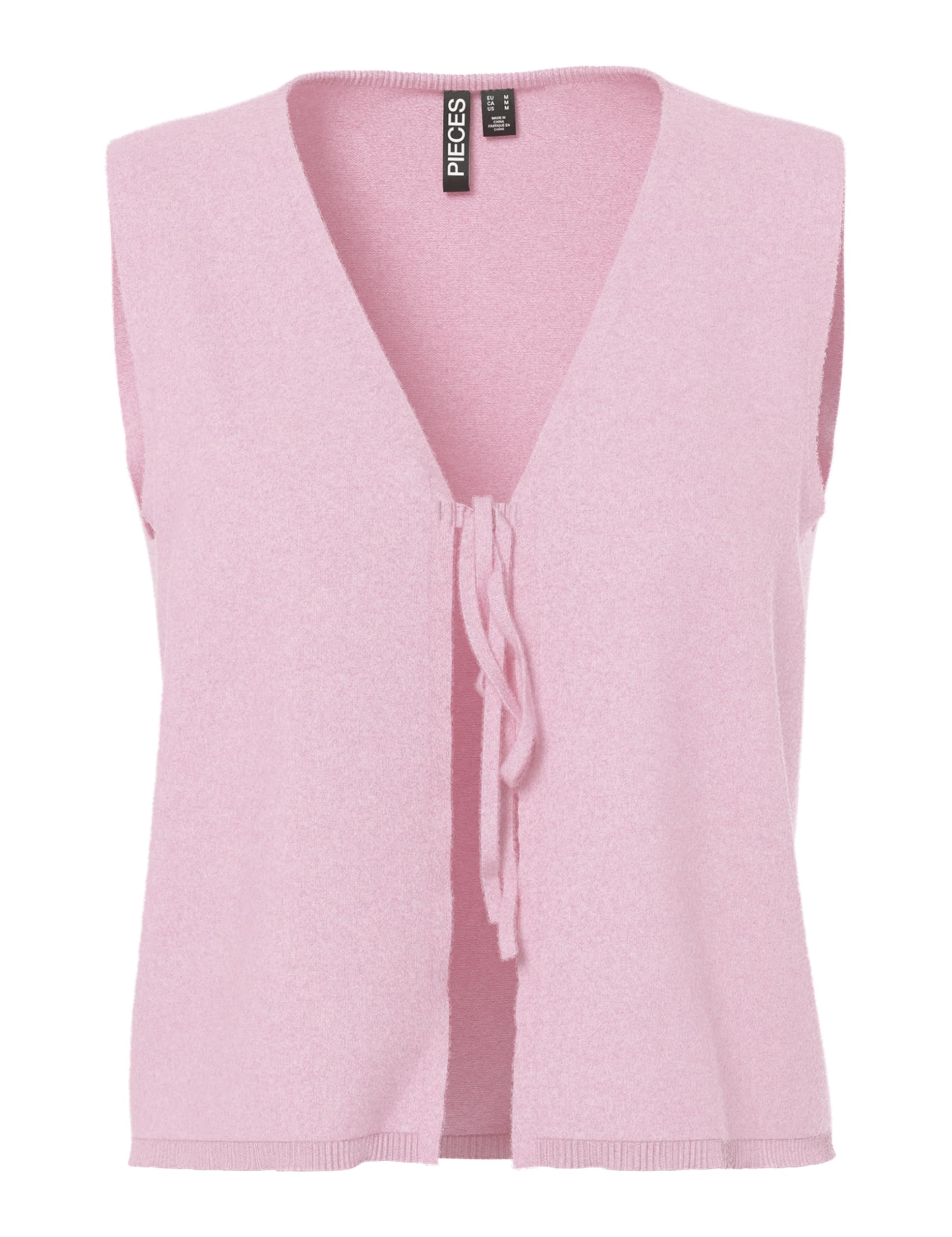 PIECES Pcbree SL Tie Knit Gilet Donna Senza Maniche
