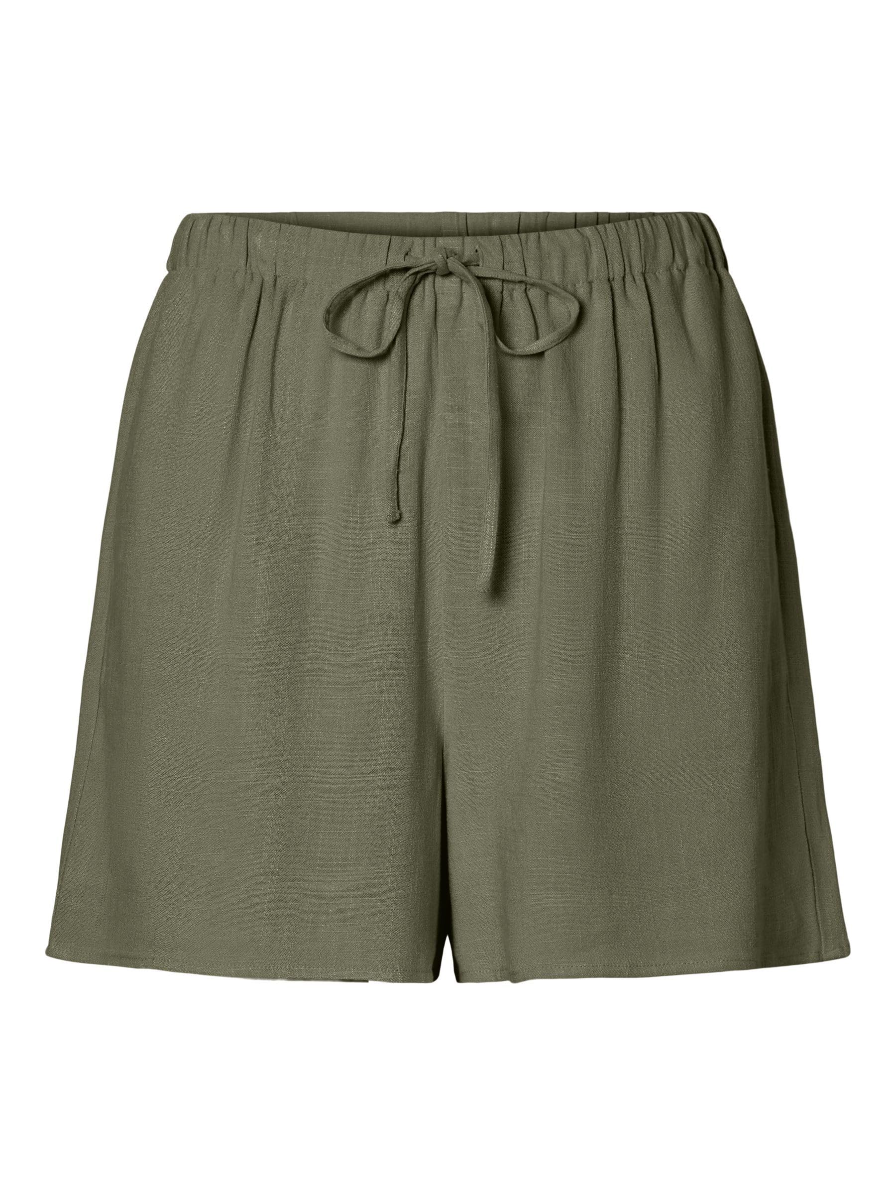 Pieces Pcvinsty HW Shorts Wvn shorts L argento