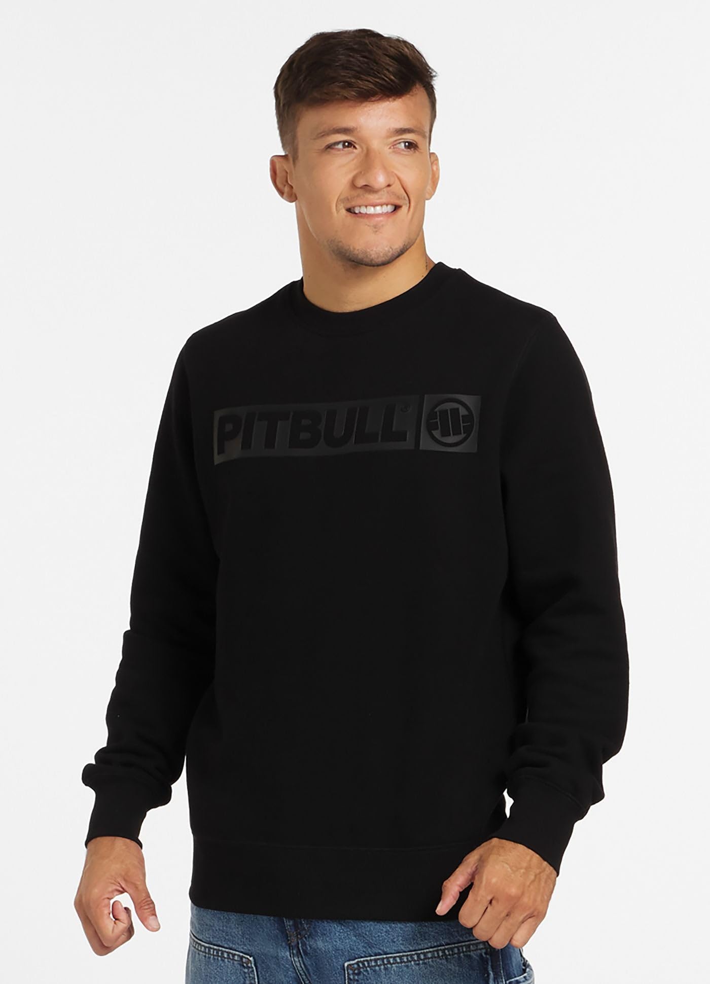 Pit Bull West Coast Hilltop felpa uomo nera in cotone XXL