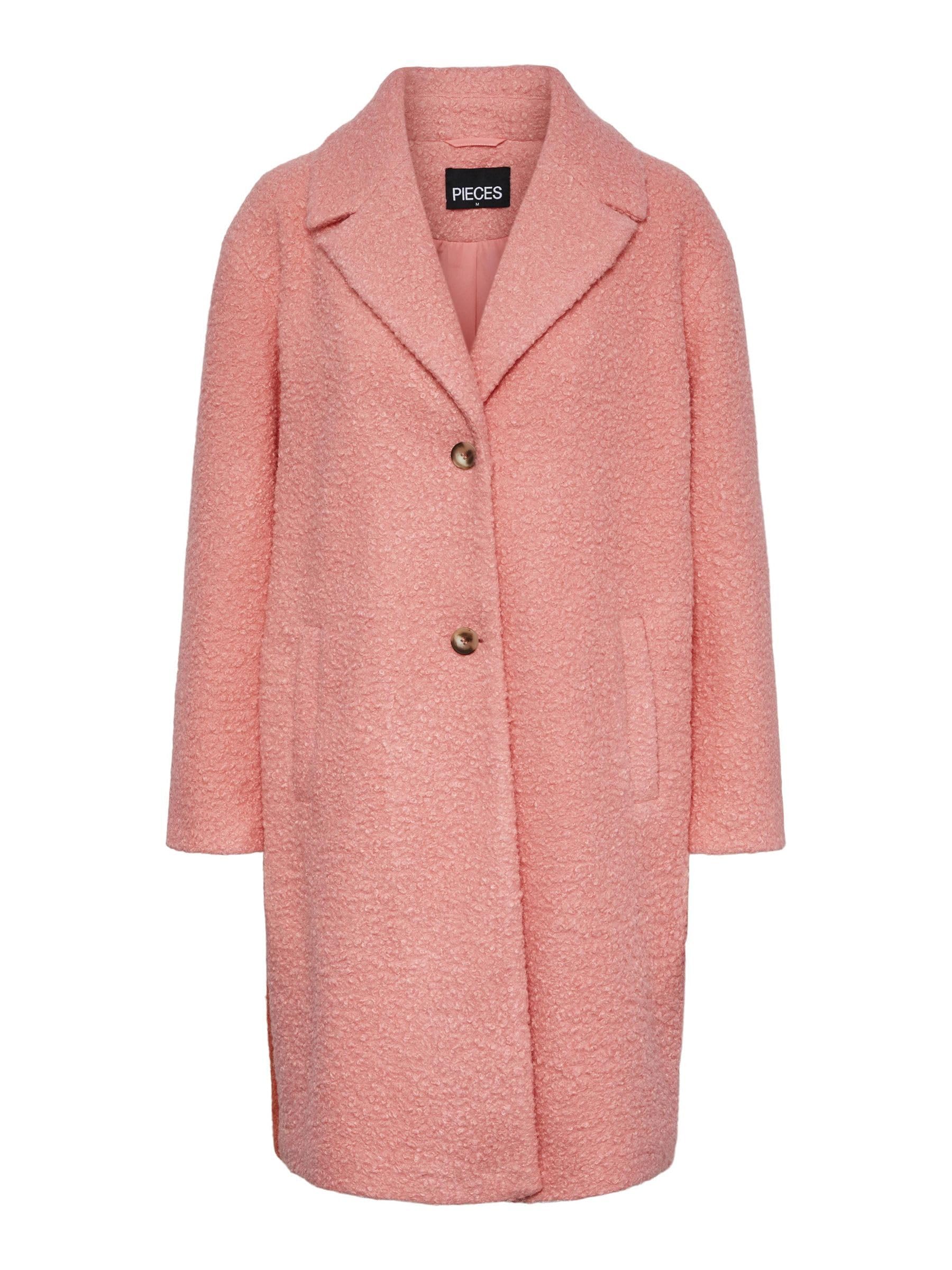 PIECES PCNIKLA Coat cappotto oversize bicolore