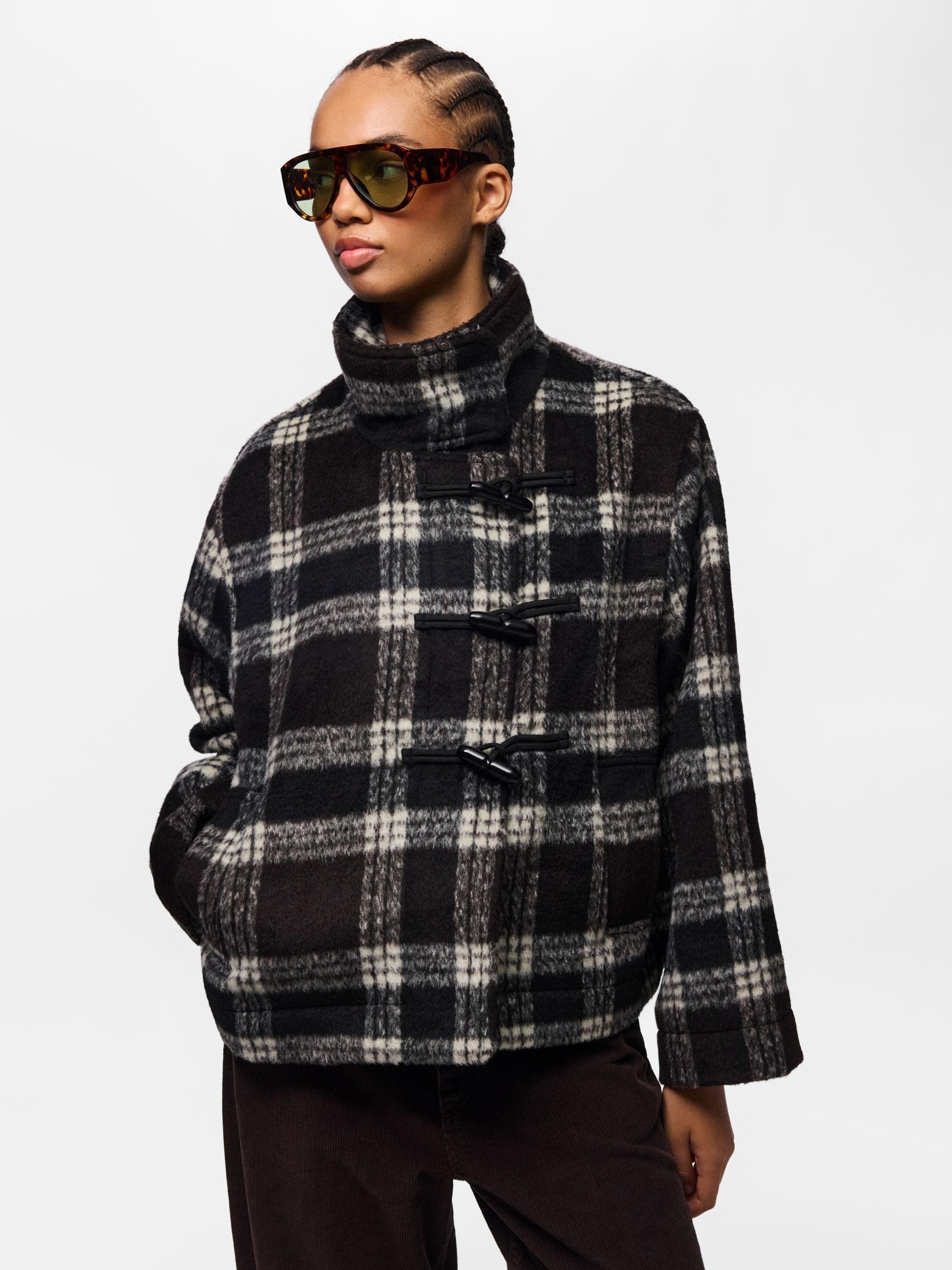 Pieces Pcevie Check giacca donna taglia M a quadri