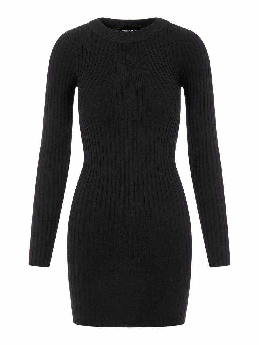Pieces Pccrista abito in maglia donna scollo rotondo