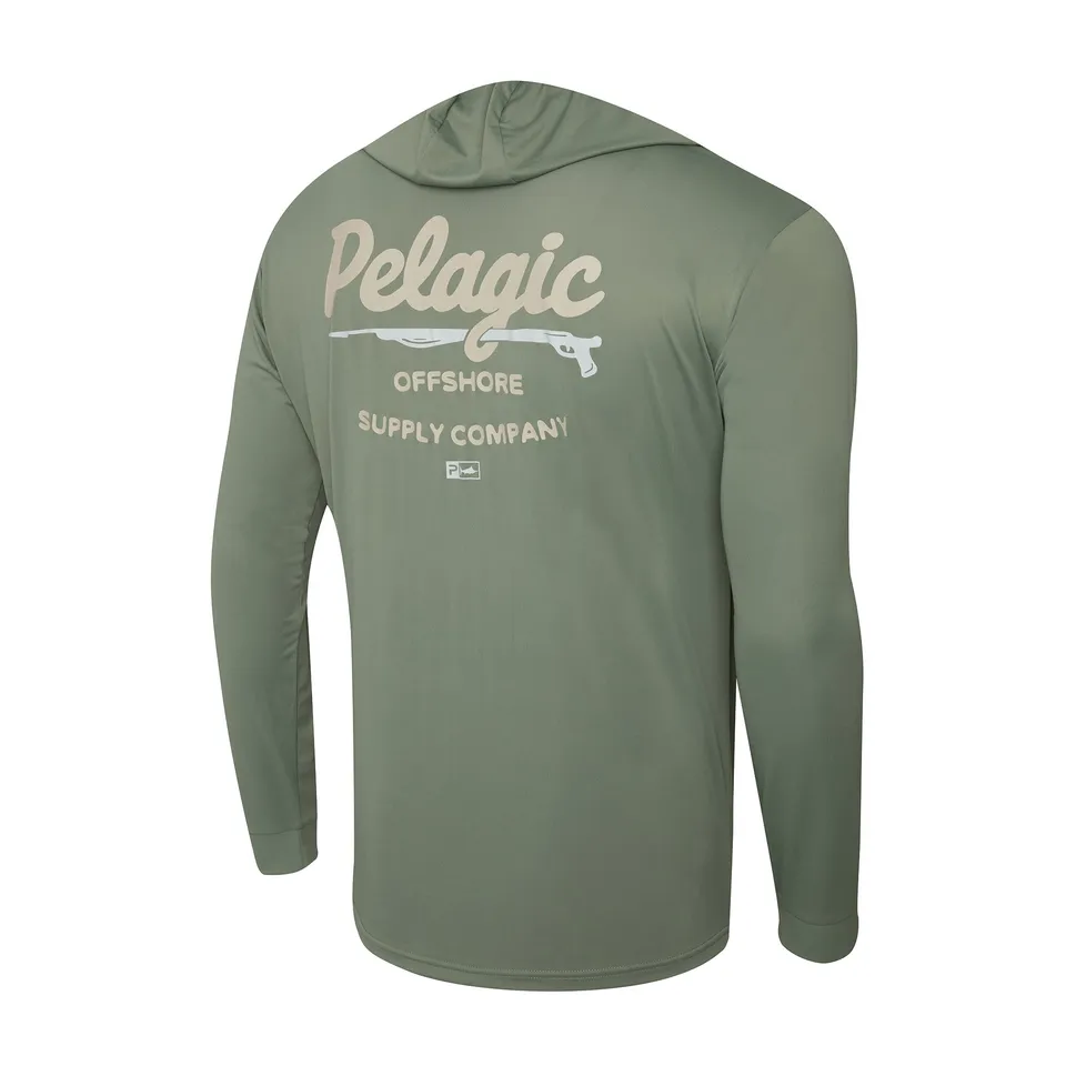 Pelagic Aquatek Gunner maglia pesca UPF 50+ verde mangrovie