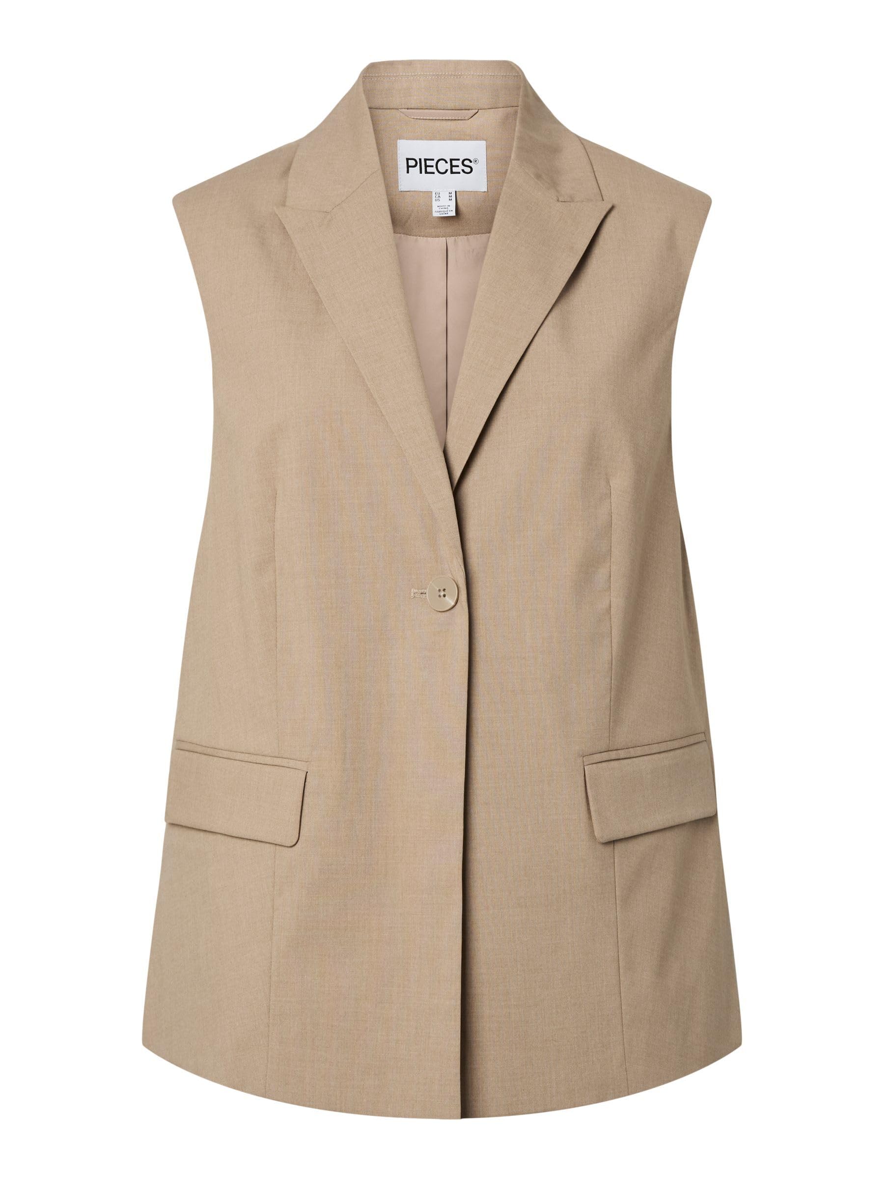 Pieces Pcrosa Split gilet donna XS con spacco laterale