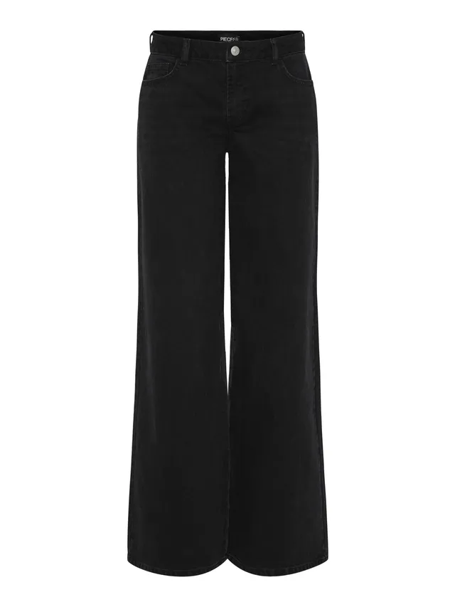 Pieces Pcselma LW Wide Fit jeans donna larghi 28W/30L