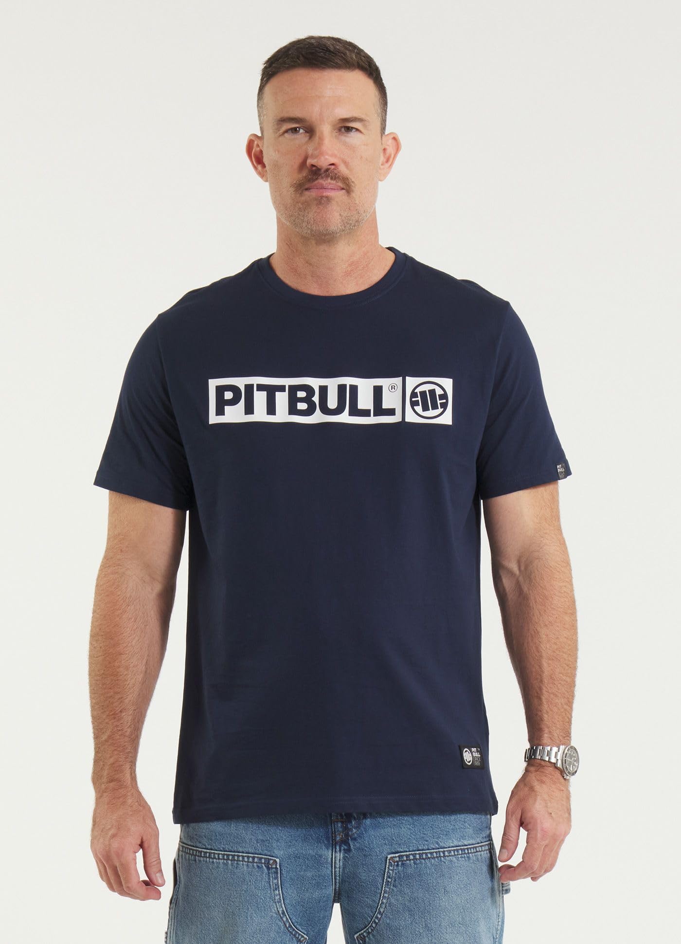 Pitbull Hilltop t-shirt uomo nera manica corta cotone