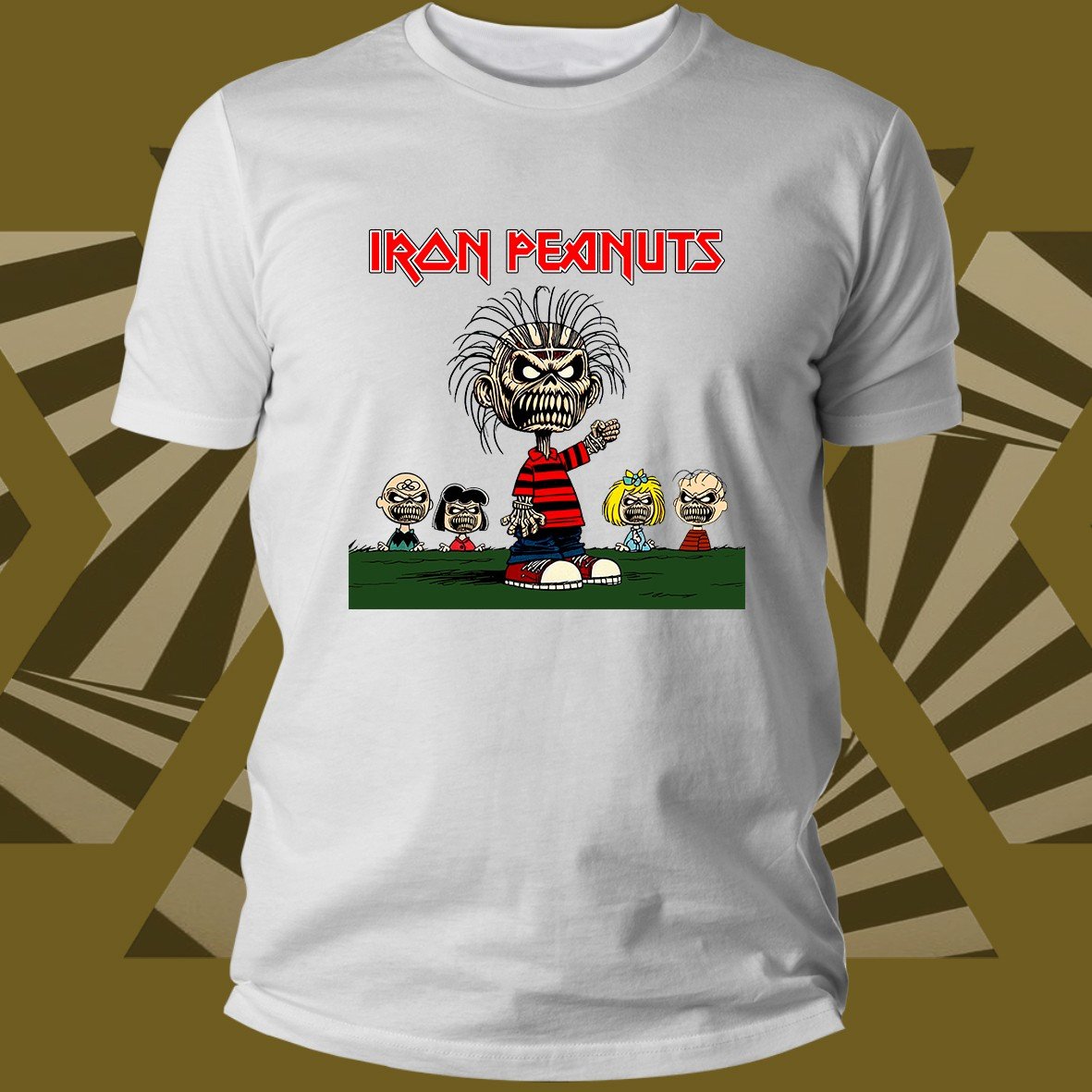 Matrix Music Store Iron Peanuts Eddie Brown T-shirt cotone unisex