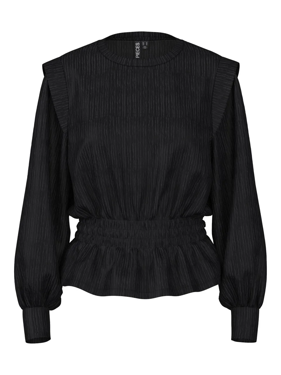 PIECES Pcnilas top donna manica lunga nero taglia XS