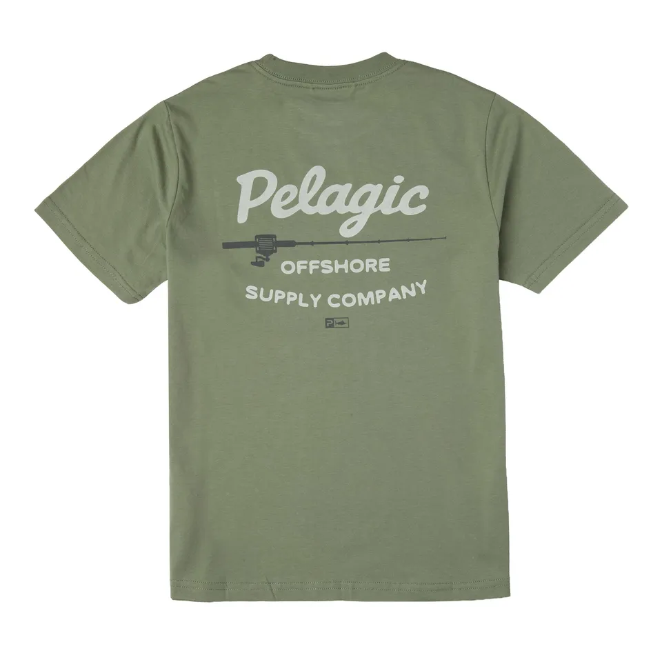 Pelagic Youth Rodney maglietta mangrove cotone bio