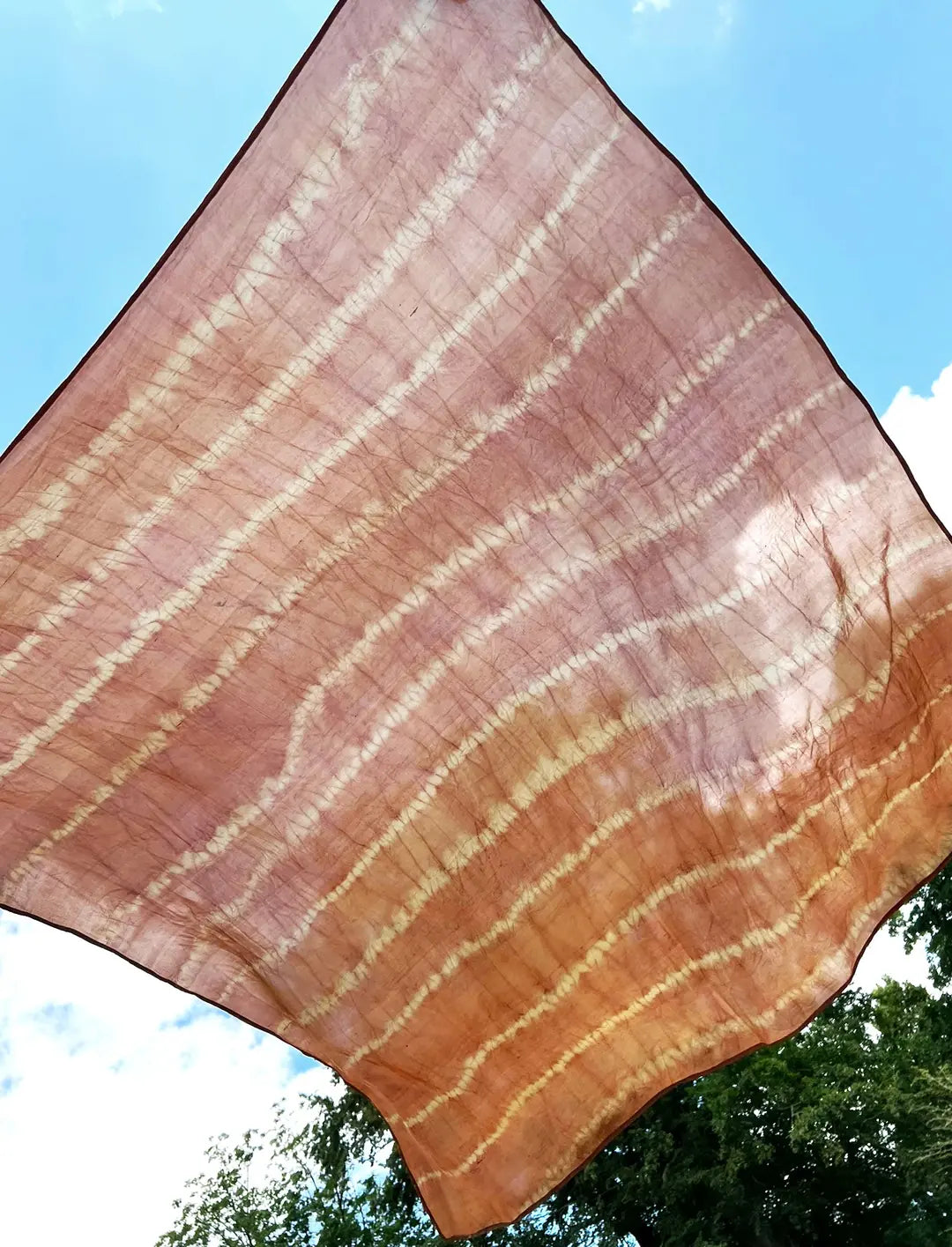 el.residu Sima #5 foulard seta arancione taglia unica traspirante