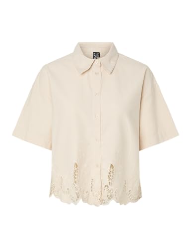 Pieces Pcpiper SS Camicia Denim Donna Taglia L Comoda