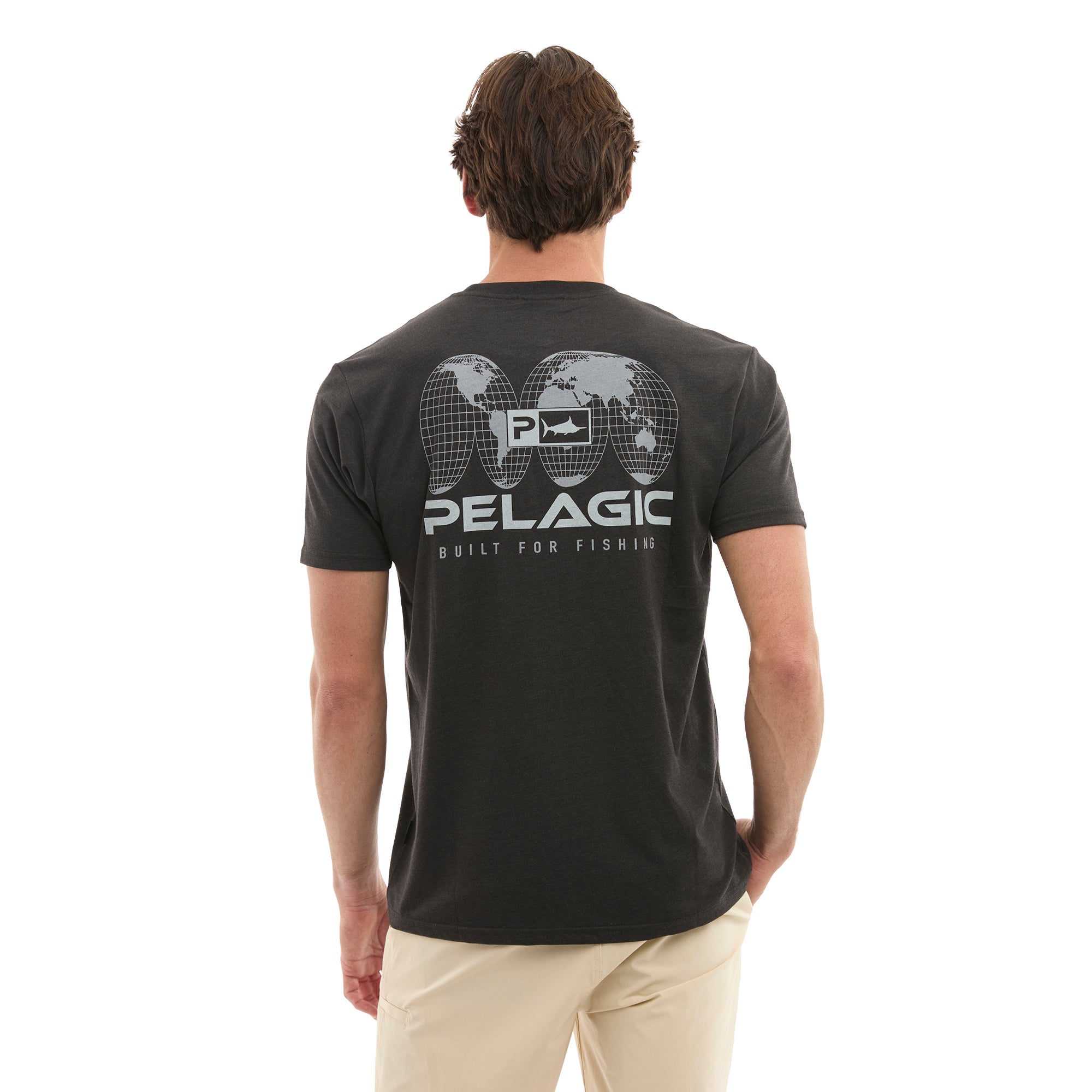 Pelagic Spliced maglietta heather black triblend