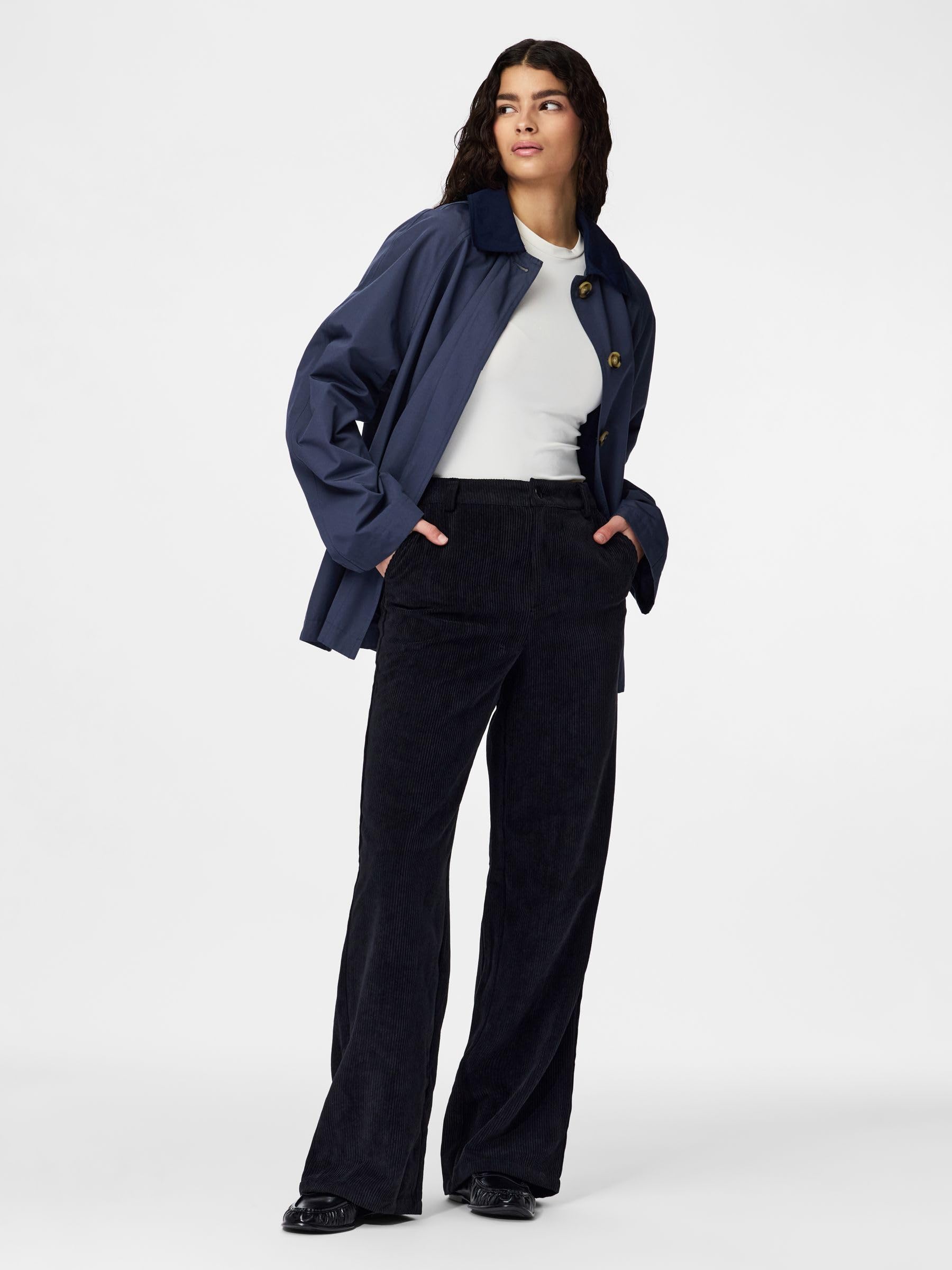 Pieces Pcvilma LS A-Shape Trenchcoat Noos BC trench M comoda