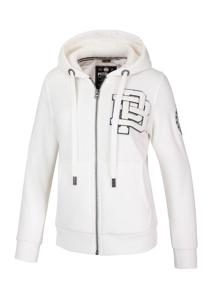 Pitbull Ruffina PB felpa donna zip cappuccio pelo