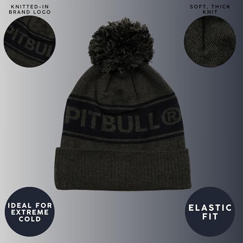 Pit Bull West Coast Vermel berretto invernale acrilico