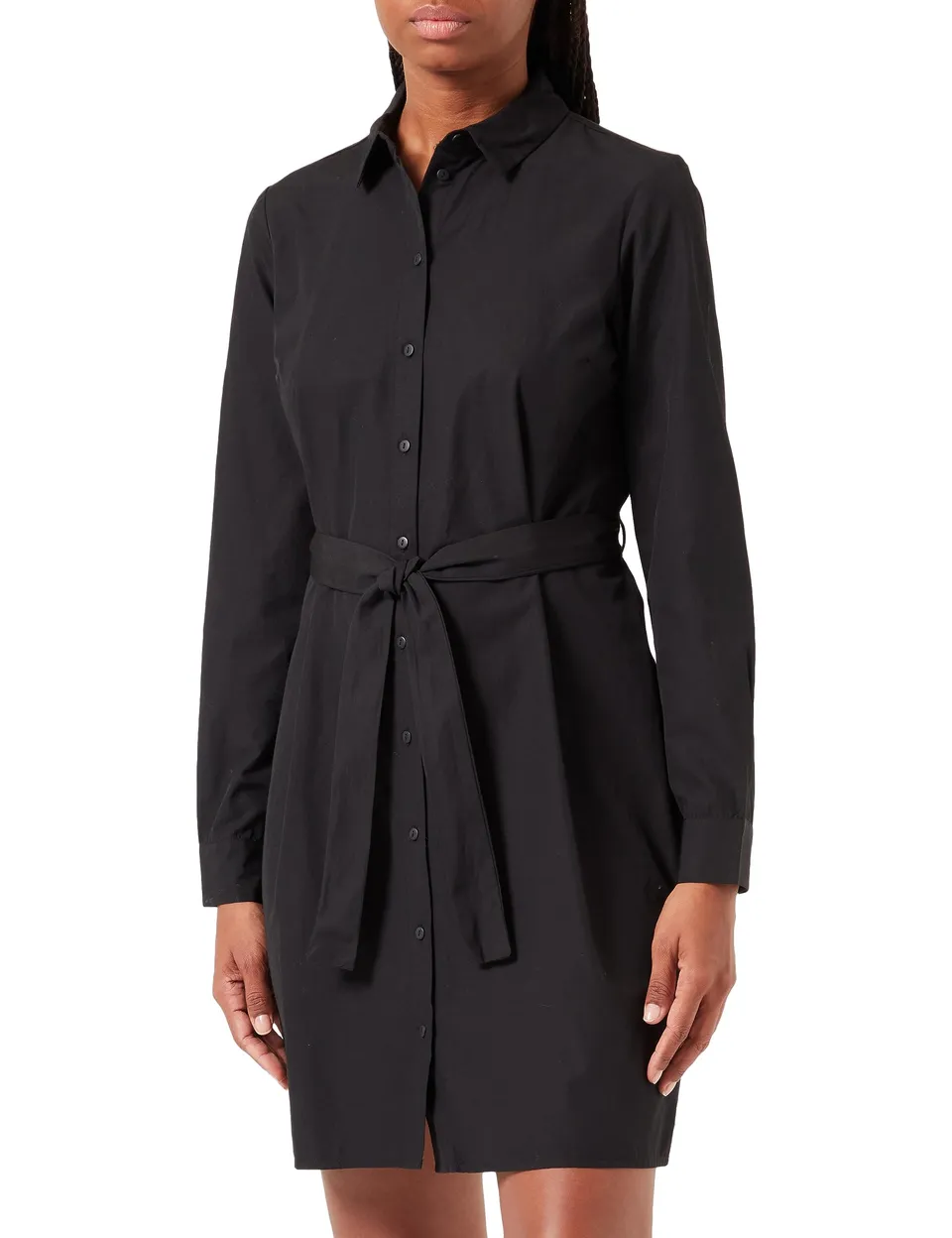 Pieces Pcnika LS Shirt Tie Dress Noos BC vestito S con lacci