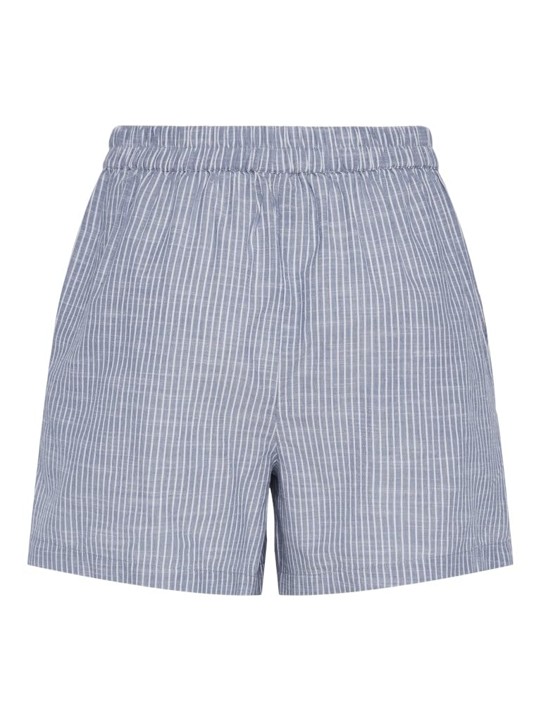 PIECES Pcapia HW Shorts Pantaloncini XS a righe blu