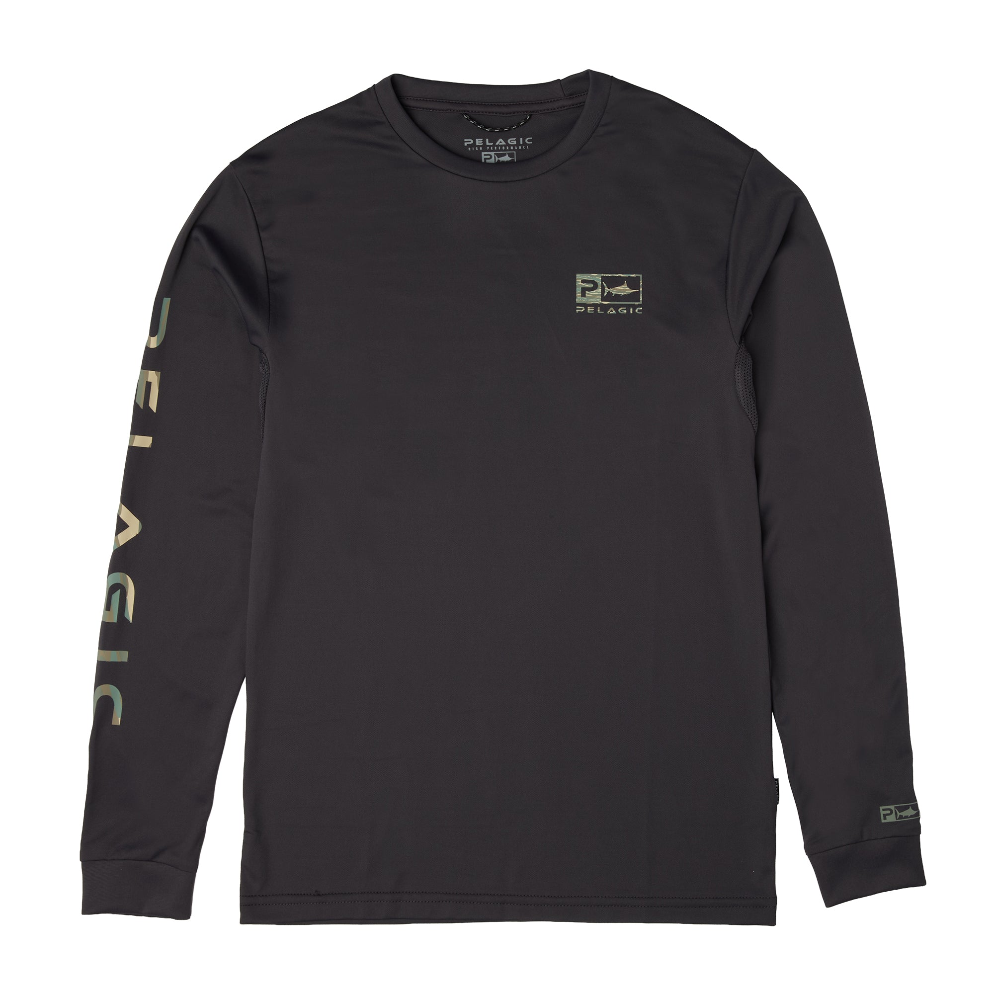 PELAGIC Youth Aquatek Wahoo Icon maglia ragazzo grafite manica lunga