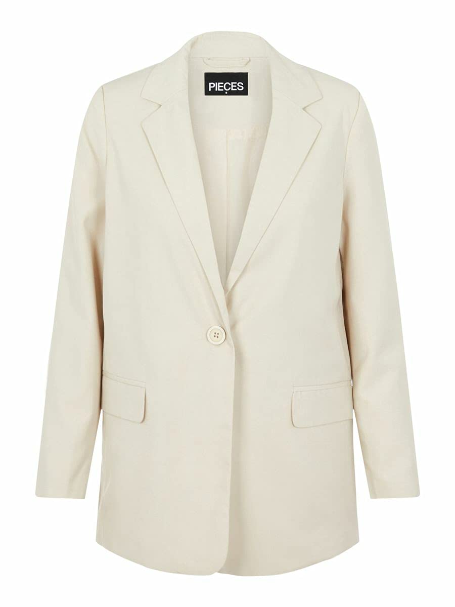 Pieces Pclimoane LS Blazer donna leggero monopetto