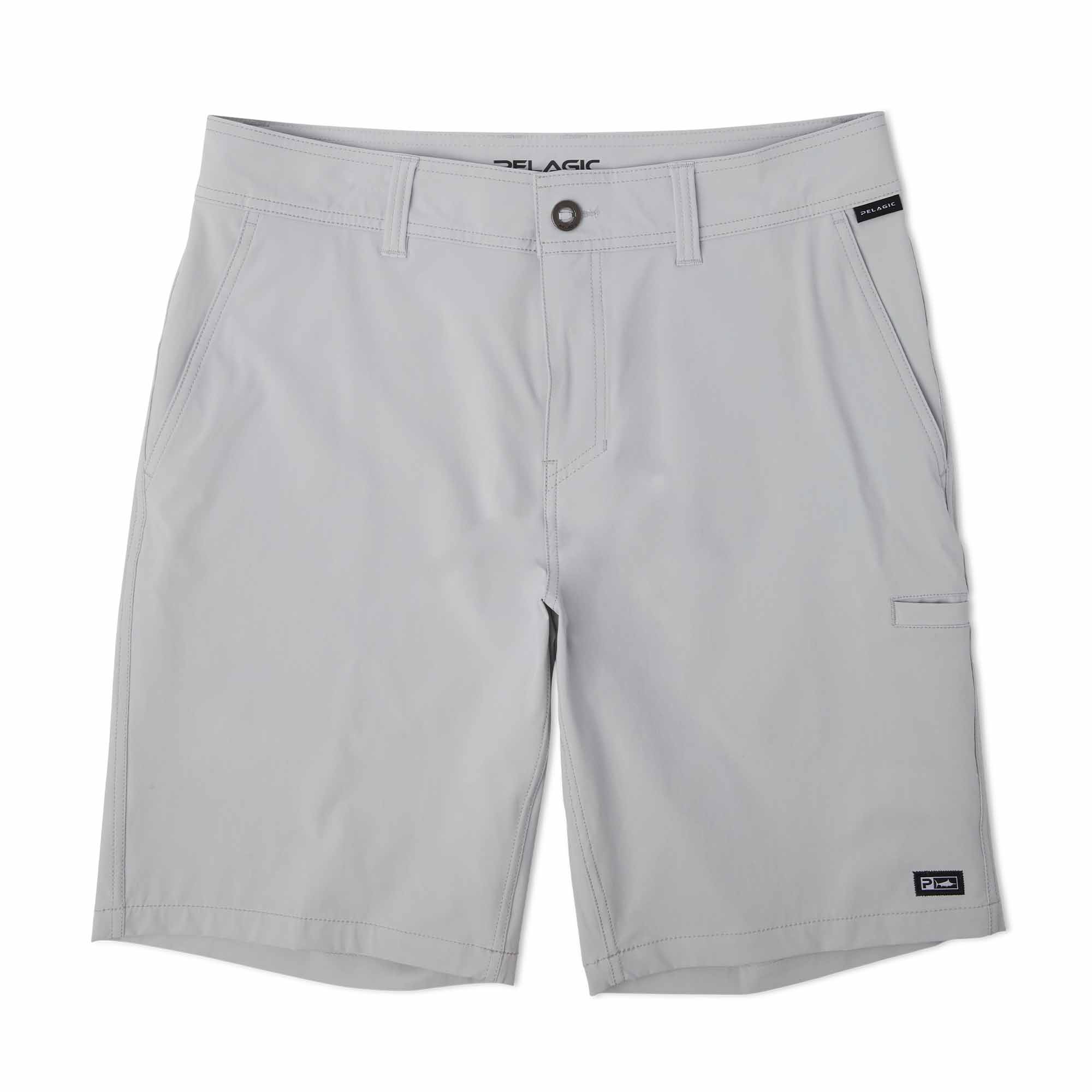 Pelagic Mako shorts uomo grigio chiaro tessuto elasticizzato