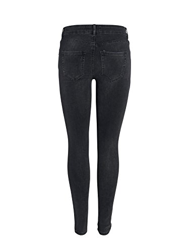 Pieces Pcfive Delly jeans donna grigio skinny cotone
