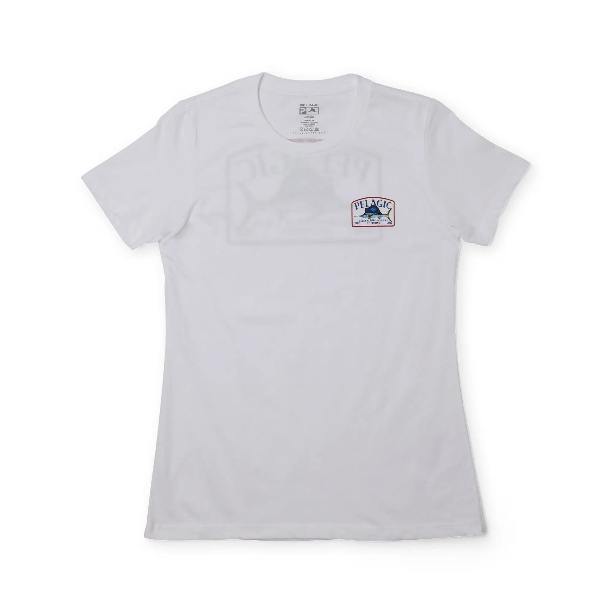 Pelagic Ws Game Fish Sailfish maglietta donna White cotone