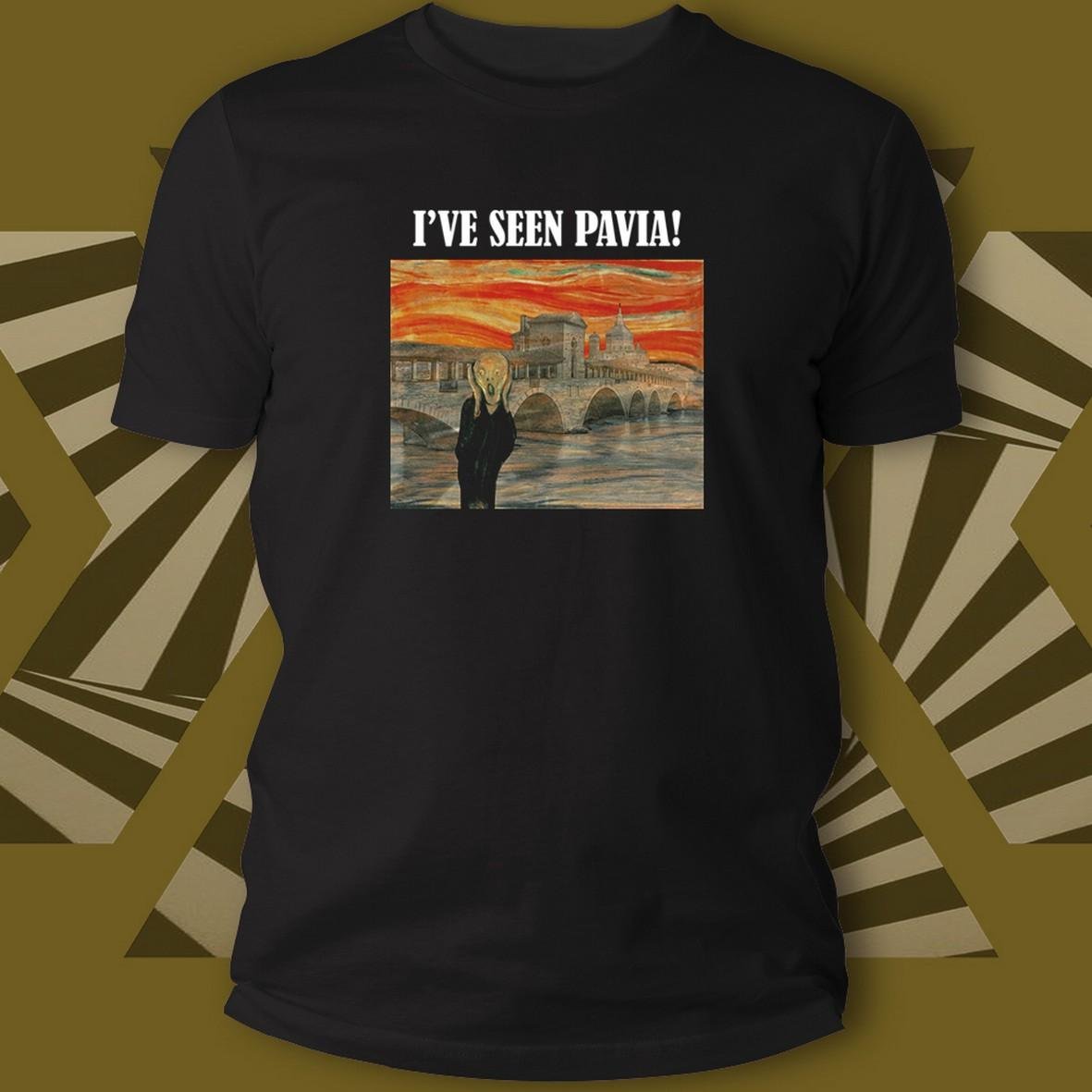 Pavia I’ve Seen PV t-shirt turistica logo bianco