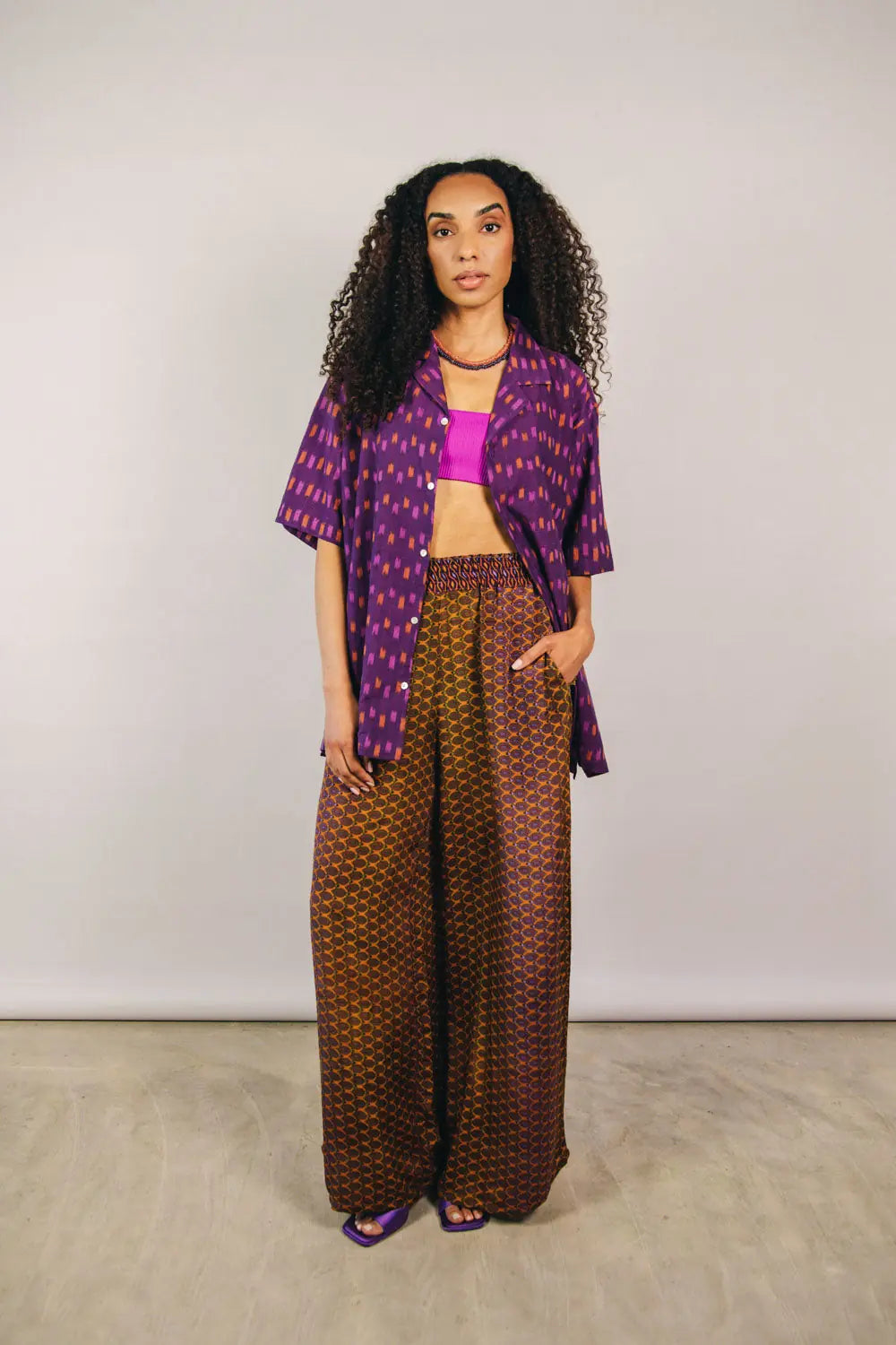 el.residu Madhu Sari 15 pantaloni S/M viscosa