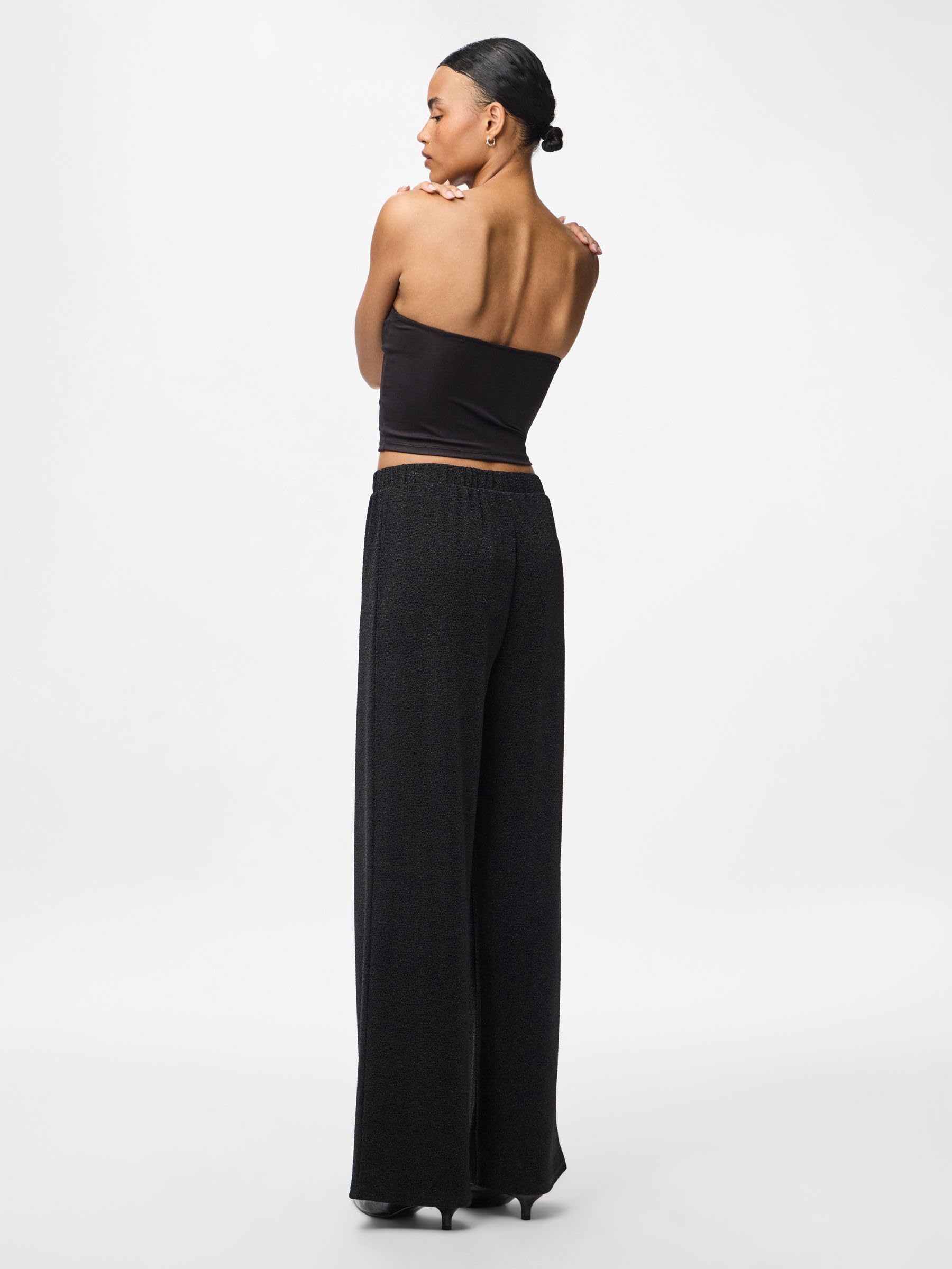 Pieces Pcjina HW Wide Pants pantaloni donna XS vita alta
