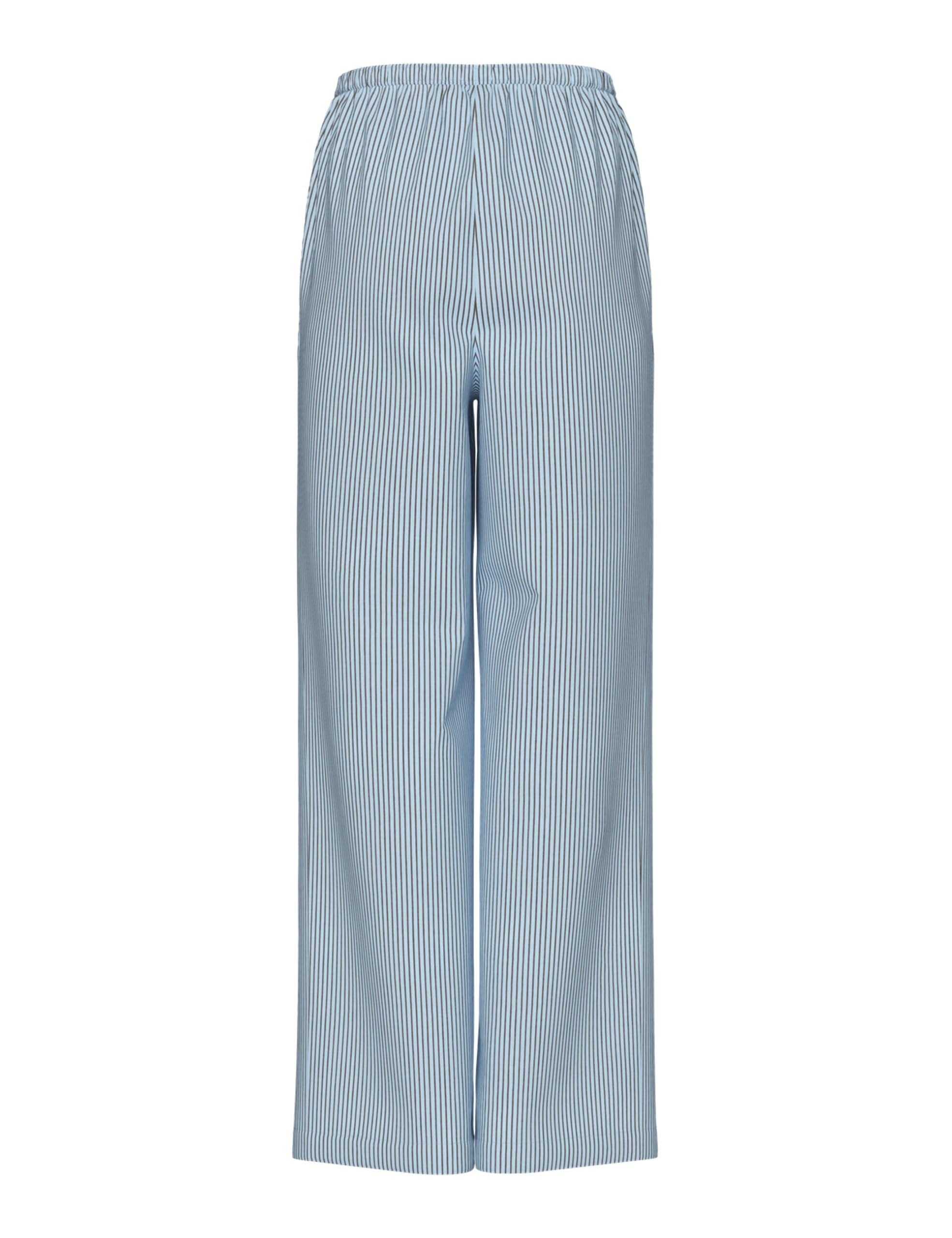 Pieces Pcfeline HW Pantaloni Donna Blu Cachemire Vita Alta