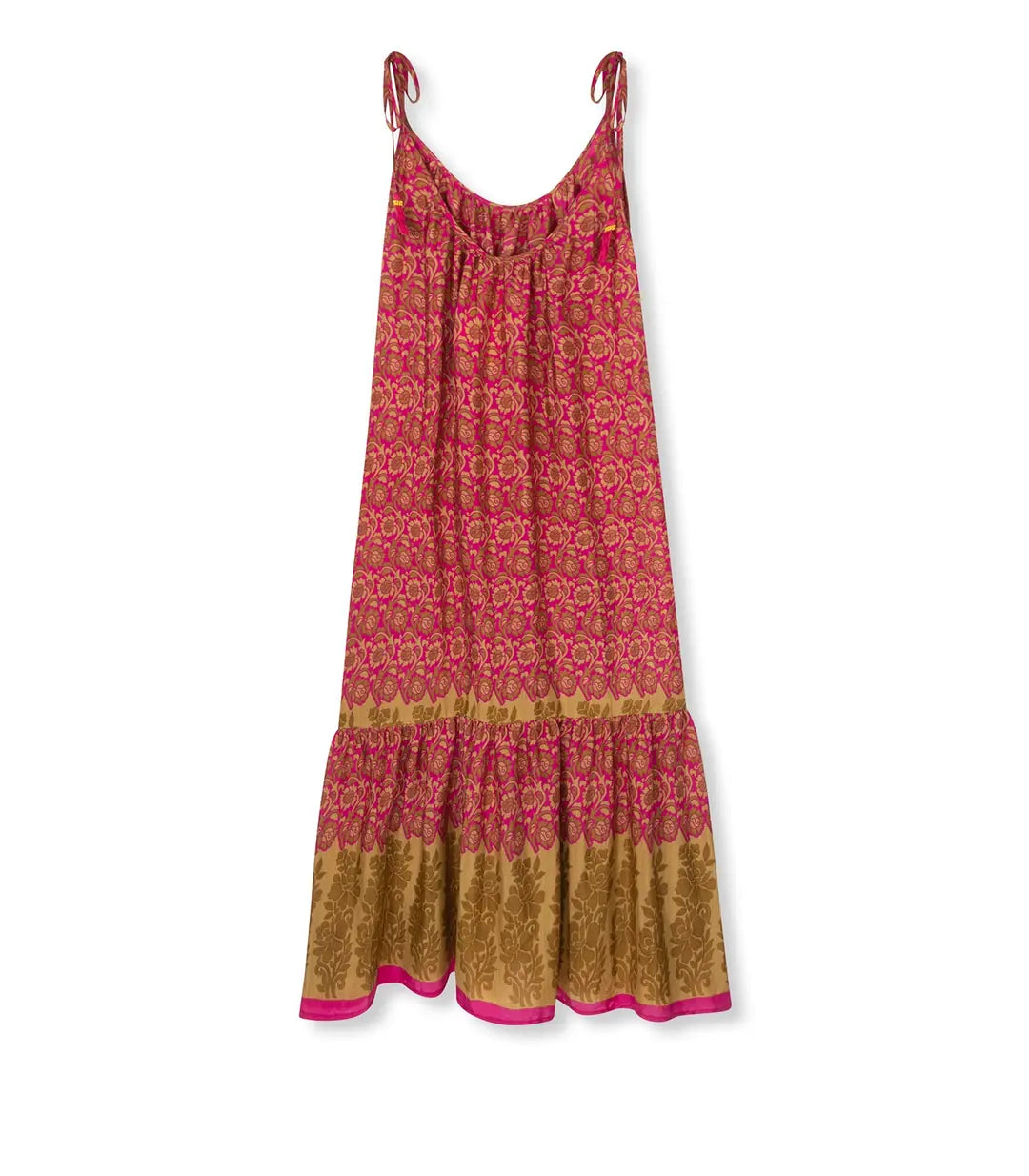 el.residu Myra #39 abito midi rosso L/XL viscosa