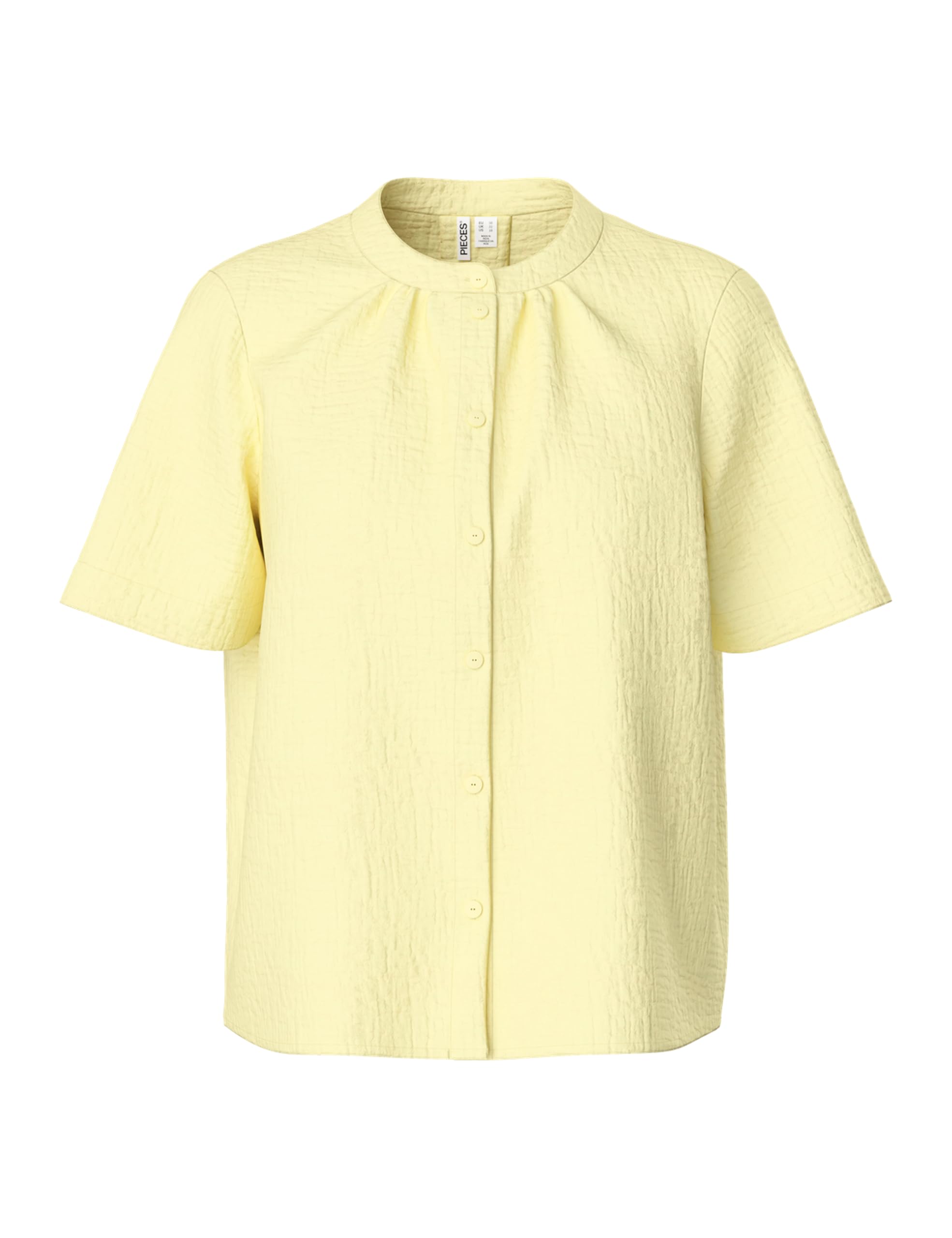 Pieces Pcsastina Shirt camicia donna maniche corte cotone