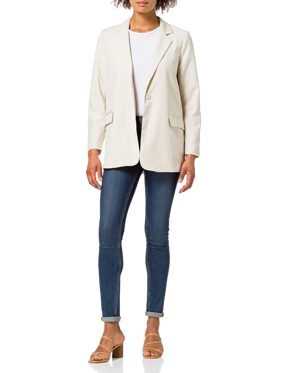 Pieces Pclimoane LS Blazer donna leggero monopetto