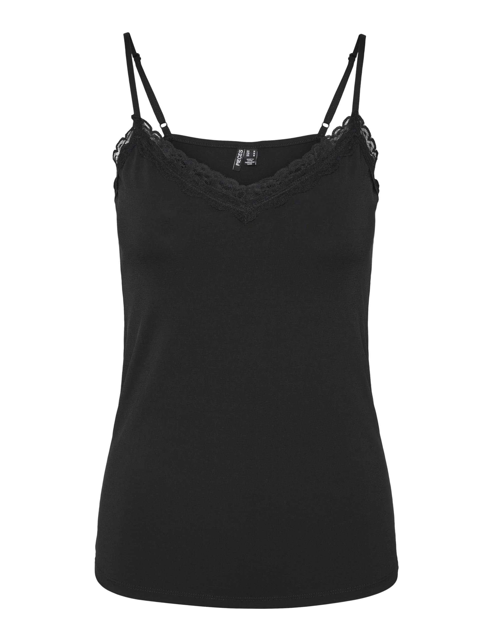 Pieces Pckate Lace Singlet canotta donna M pizzo
