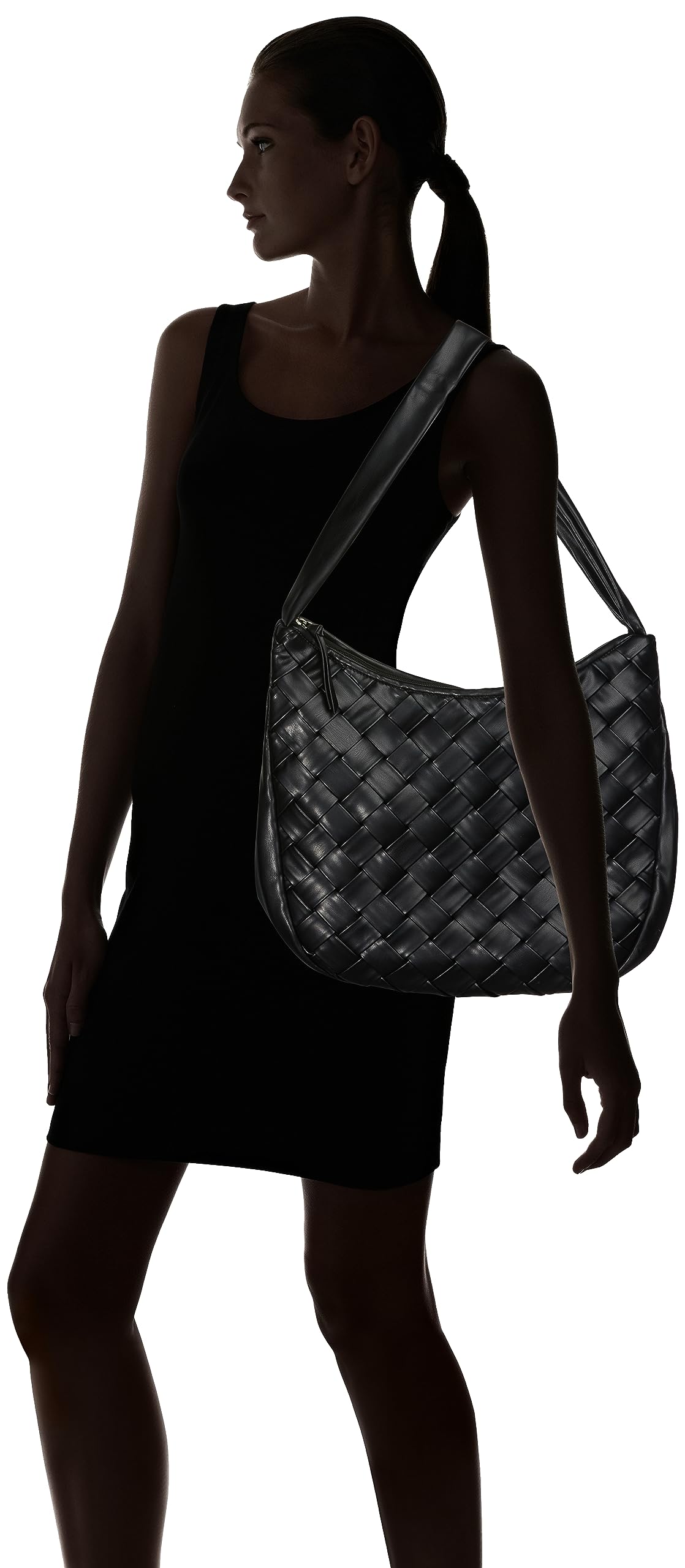 PIECES Pcjani Braiding Daily Bag borsa tracolla nero